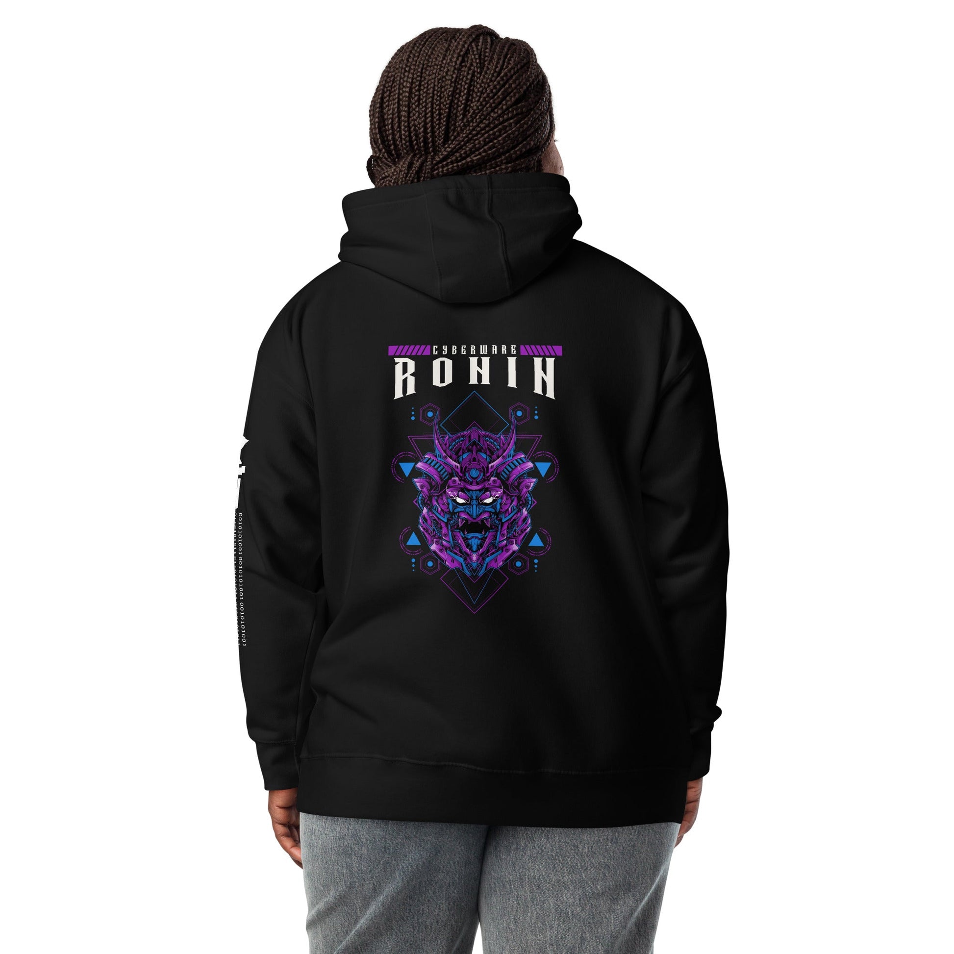 CyberWare Ronin - Unisex Hoodie ( Back Print ) by DarkByteGear