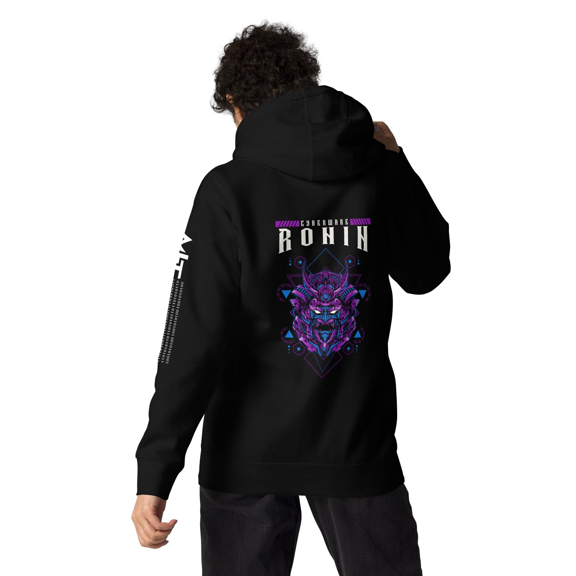 CyberWare Ronin - Unisex Hoodie ( Back Print ) by DarkByteGear