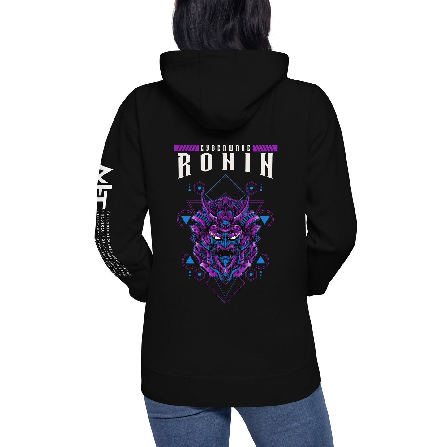 CyberWare Ronin - Unisex Hoodie ( Back Print ) by DarkByteGear