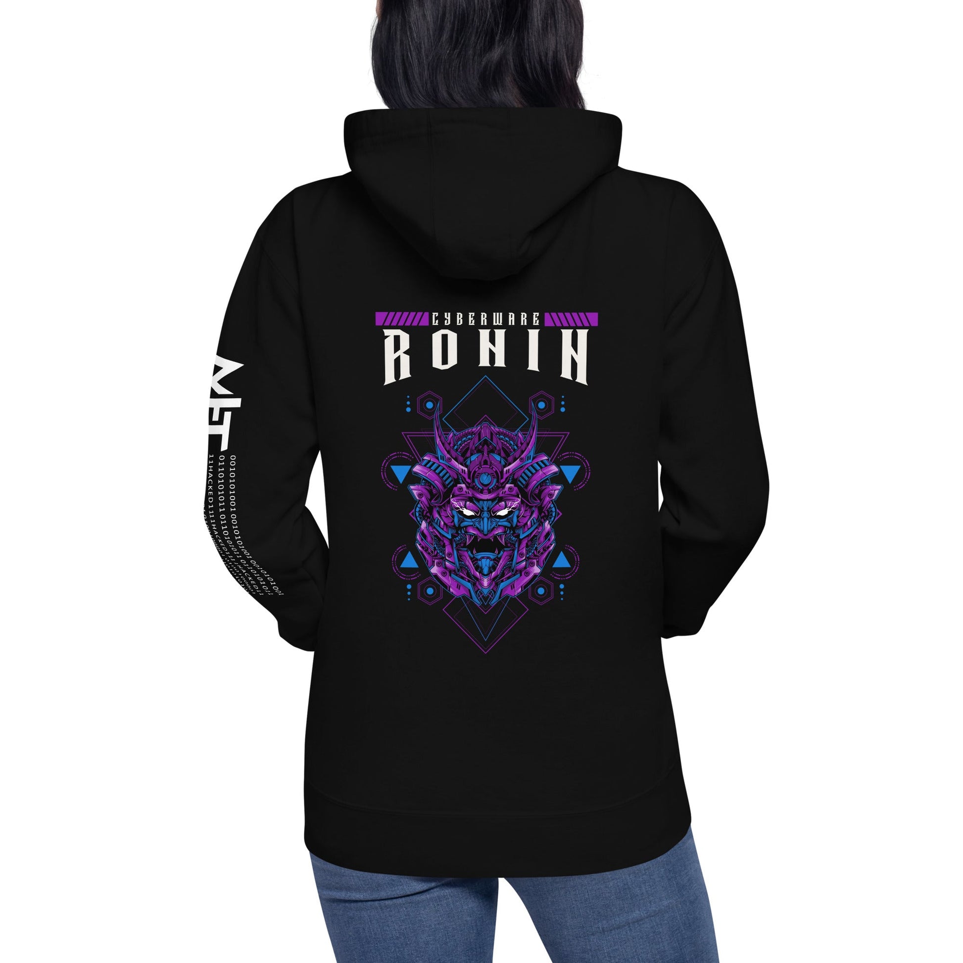 CyberWare Ronin - Unisex Hoodie ( Back Print ) by DarkByteGear