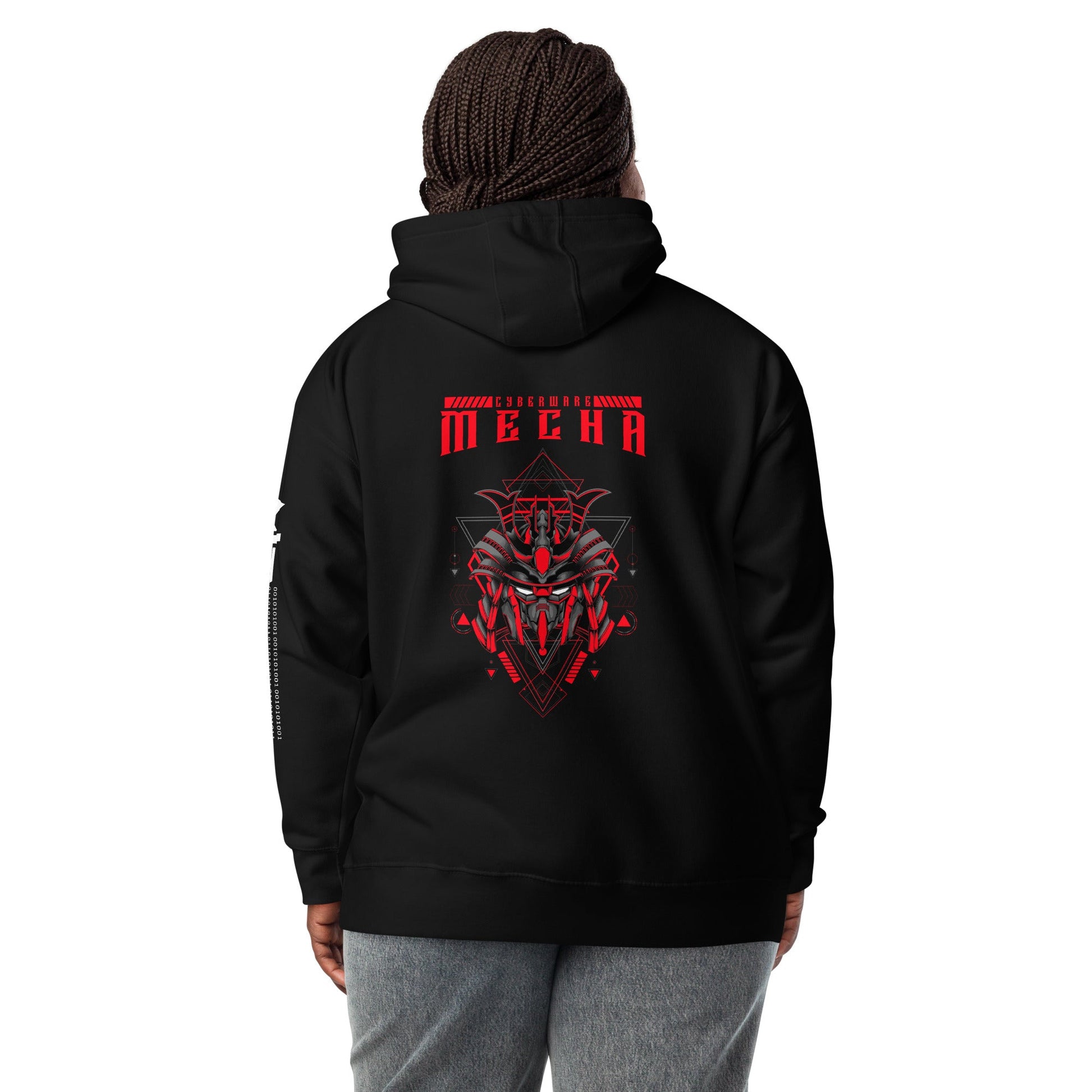 CyberWare Mecha - Unisex Hoodie ( Back Print ) by DarkByteGear