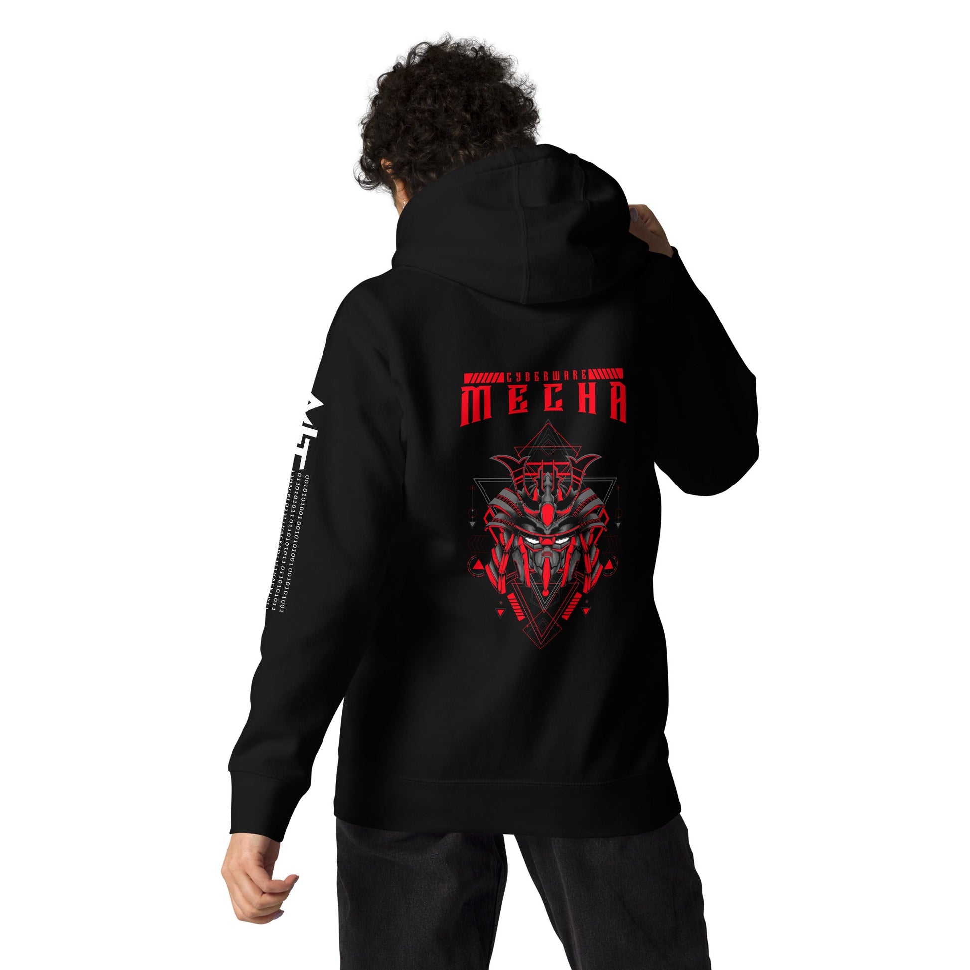 CyberWare Mecha - Unisex Hoodie ( Back Print ) by DarkByteGear