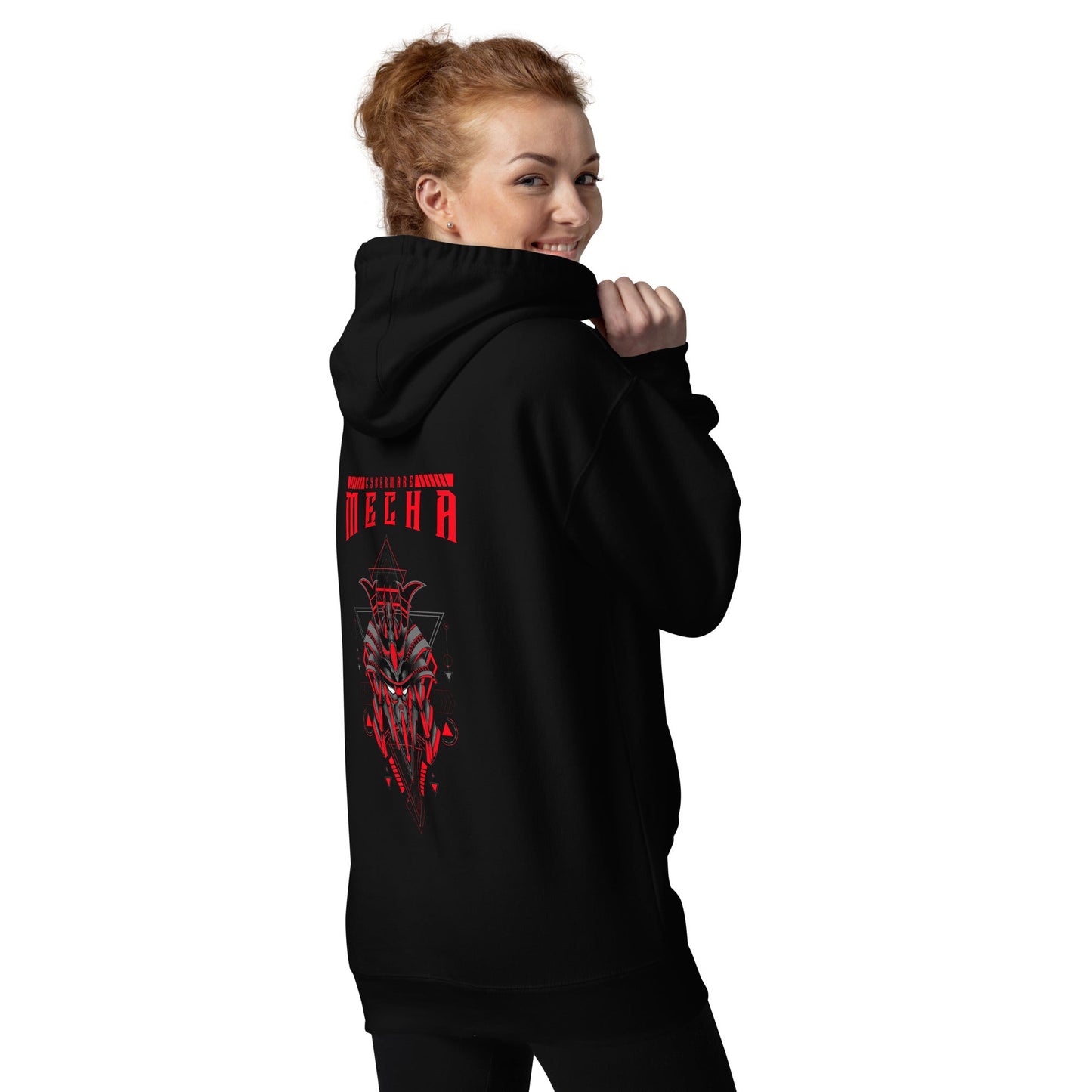 CyberWare Mecha - Unisex Hoodie ( Back Print ) by DarkByteGear