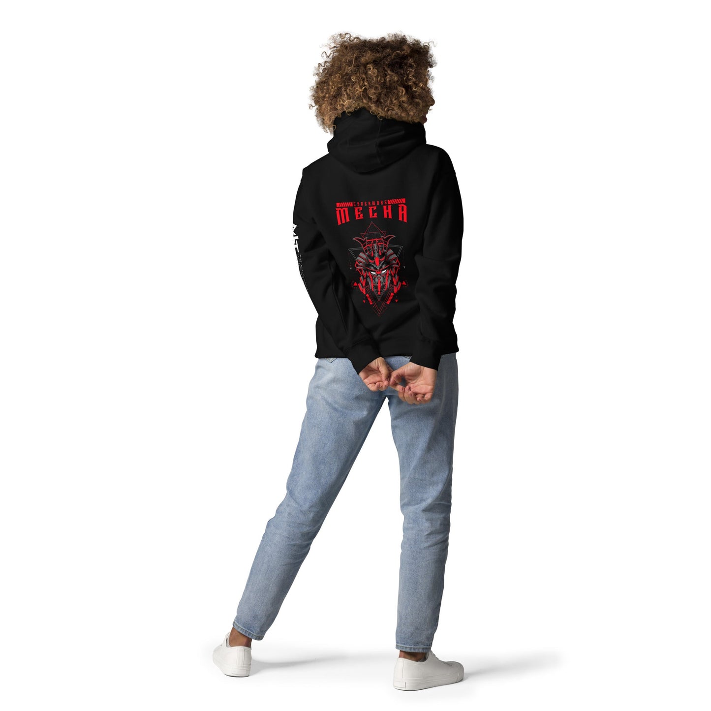 CyberWare Mecha - Unisex Hoodie ( Back Print ) by DarkByteGear