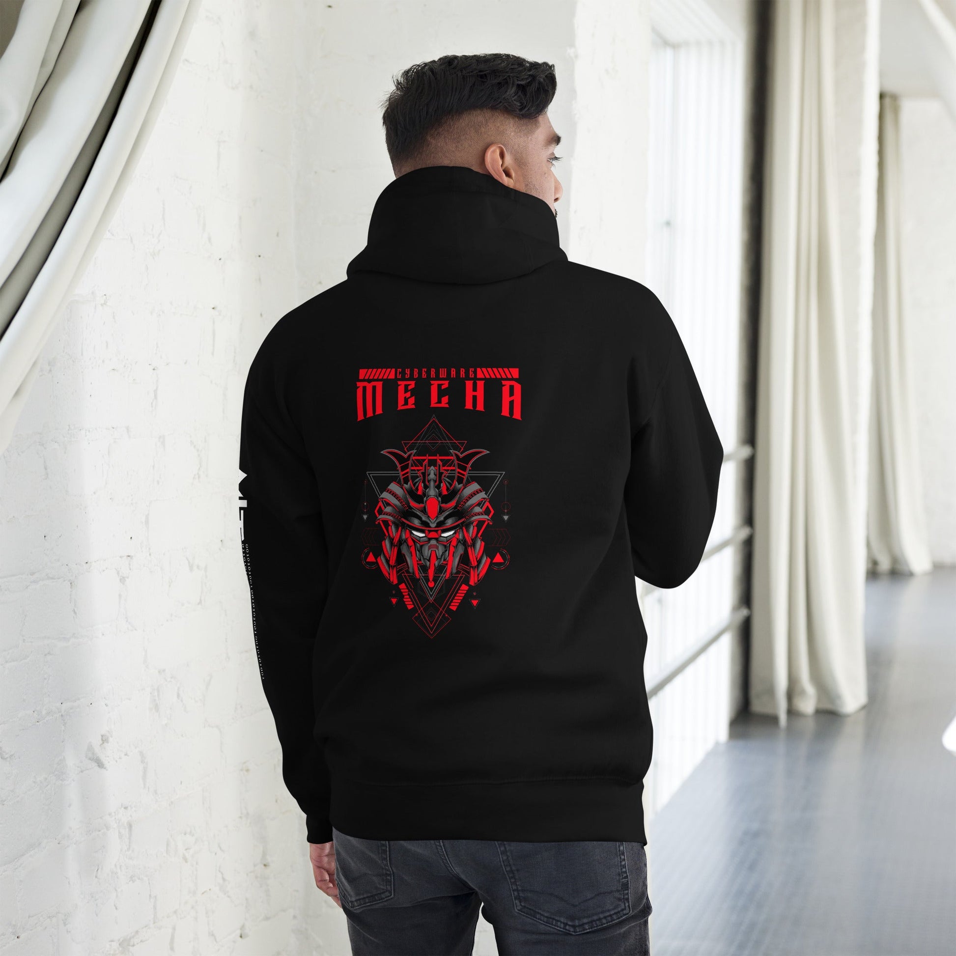 CyberWare Mecha - Unisex Hoodie ( Back Print ) by DarkByteGear