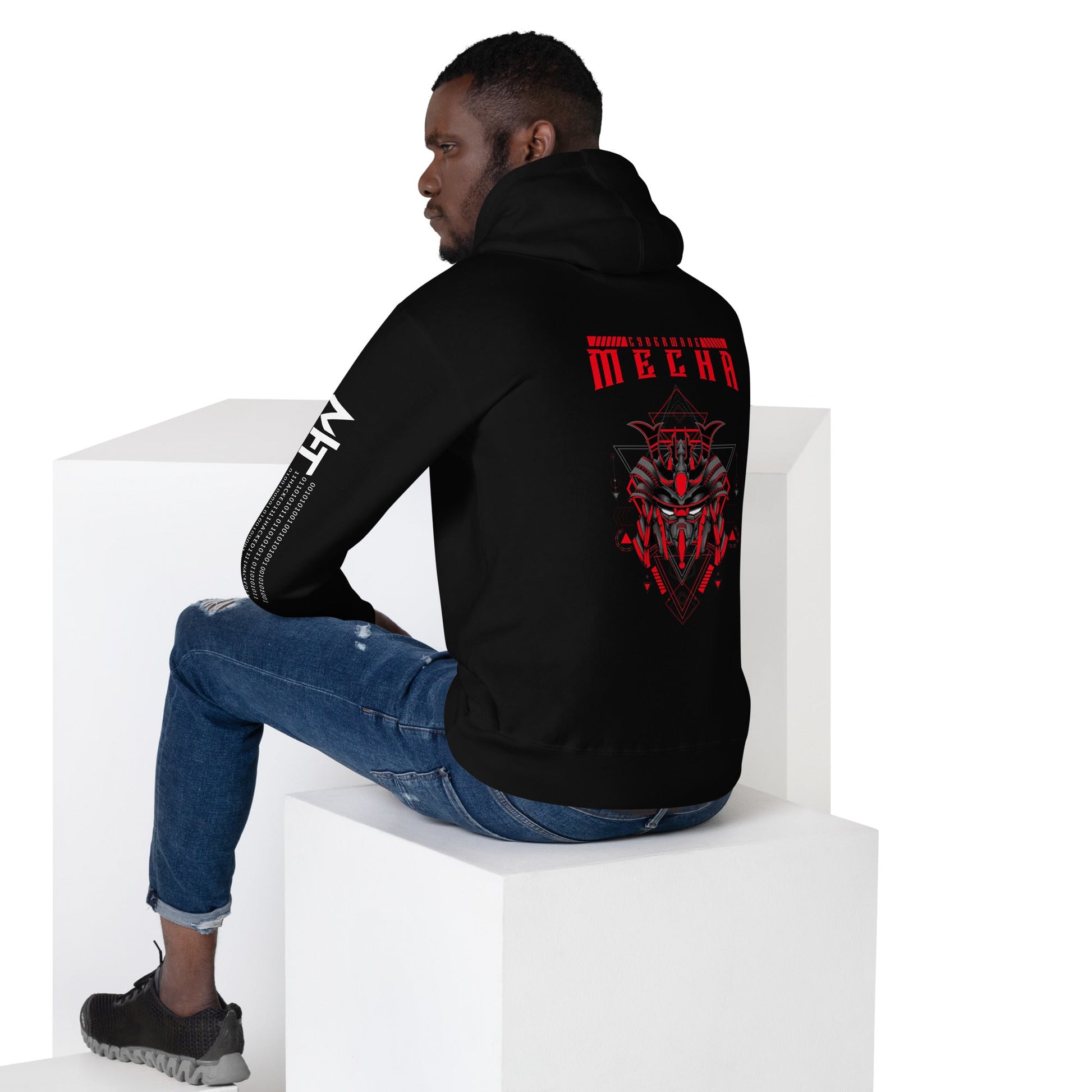 CyberWare Mecha - Unisex Hoodie ( Back Print ) by DarkByteGear