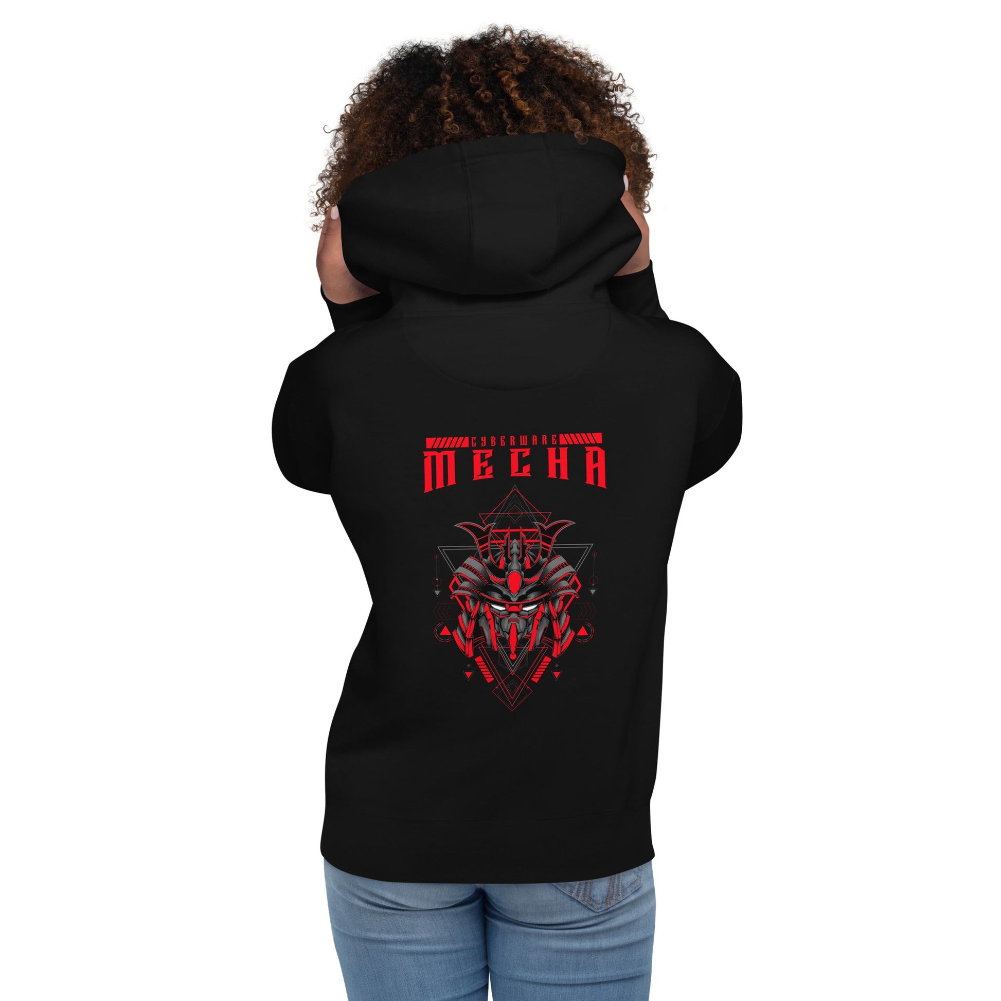 CyberWare Mecha - Unisex Hoodie ( Back Print ) by DarkByteGear