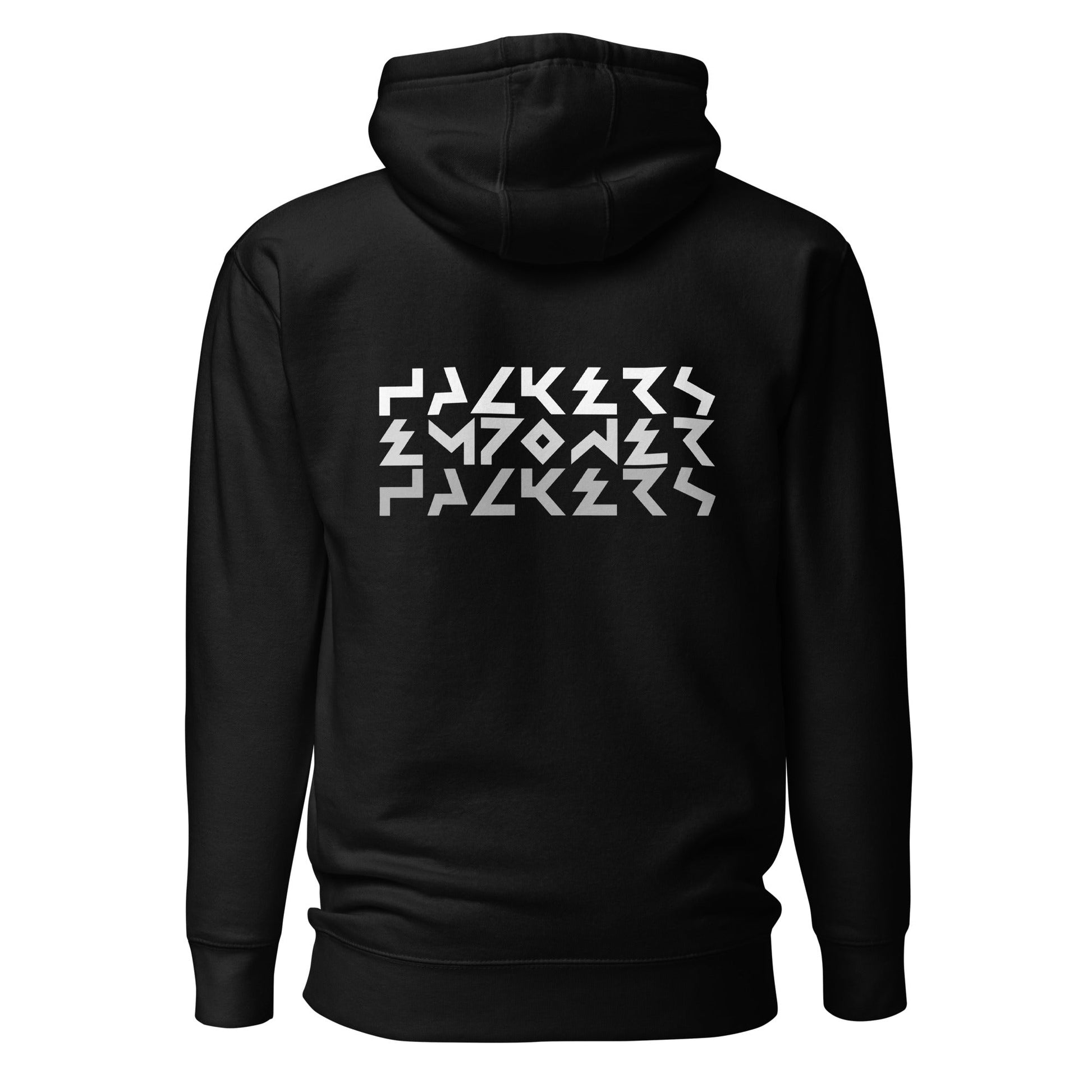 Hackers Empower Hackers V5 - Unisex Hoodie ( Back Print ) by DarkByteGear