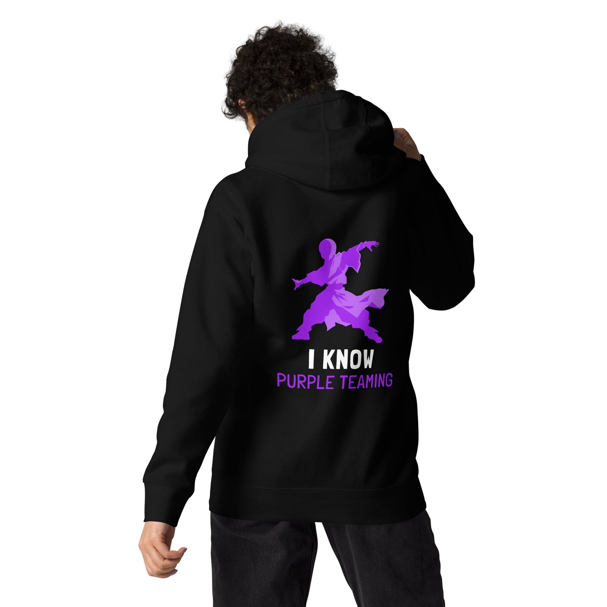 I Know Purple Teaming - Unisex Hoodie ( Back Print ) by DarkByteGear