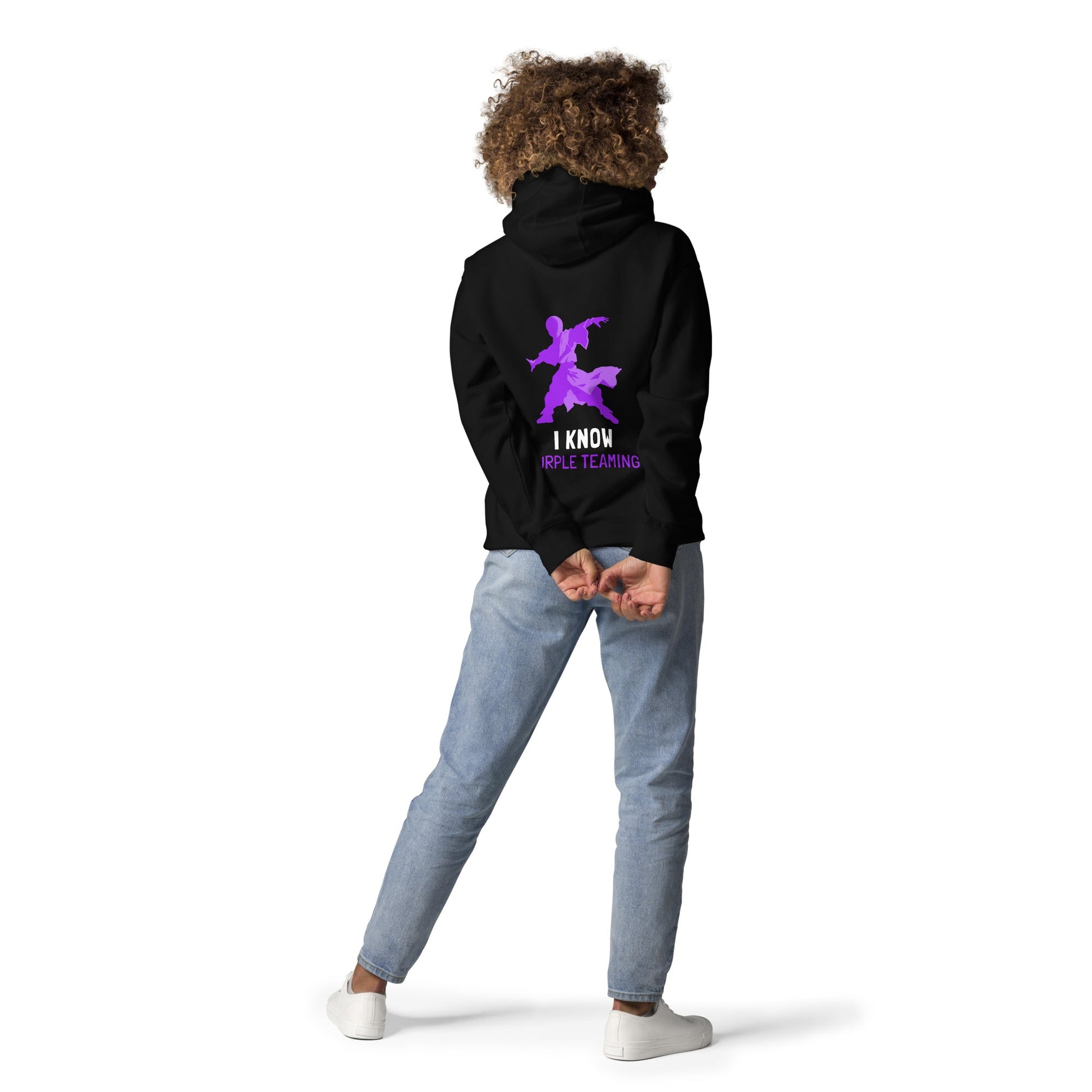 I Know Purple Teaming - Unisex Hoodie ( Back Print ) by DarkByteGear