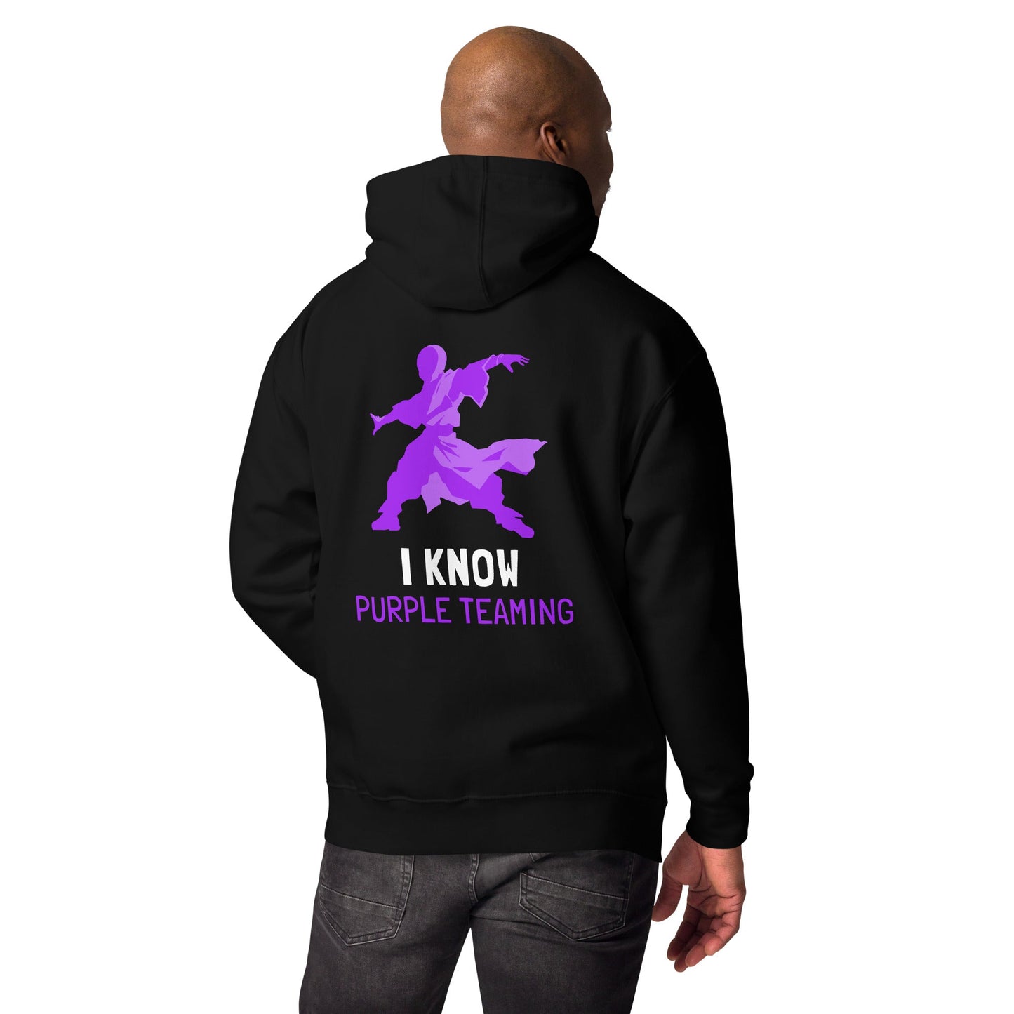 I Know Purple Teaming - Unisex Hoodie ( Back Print ) by DarkByteGear
