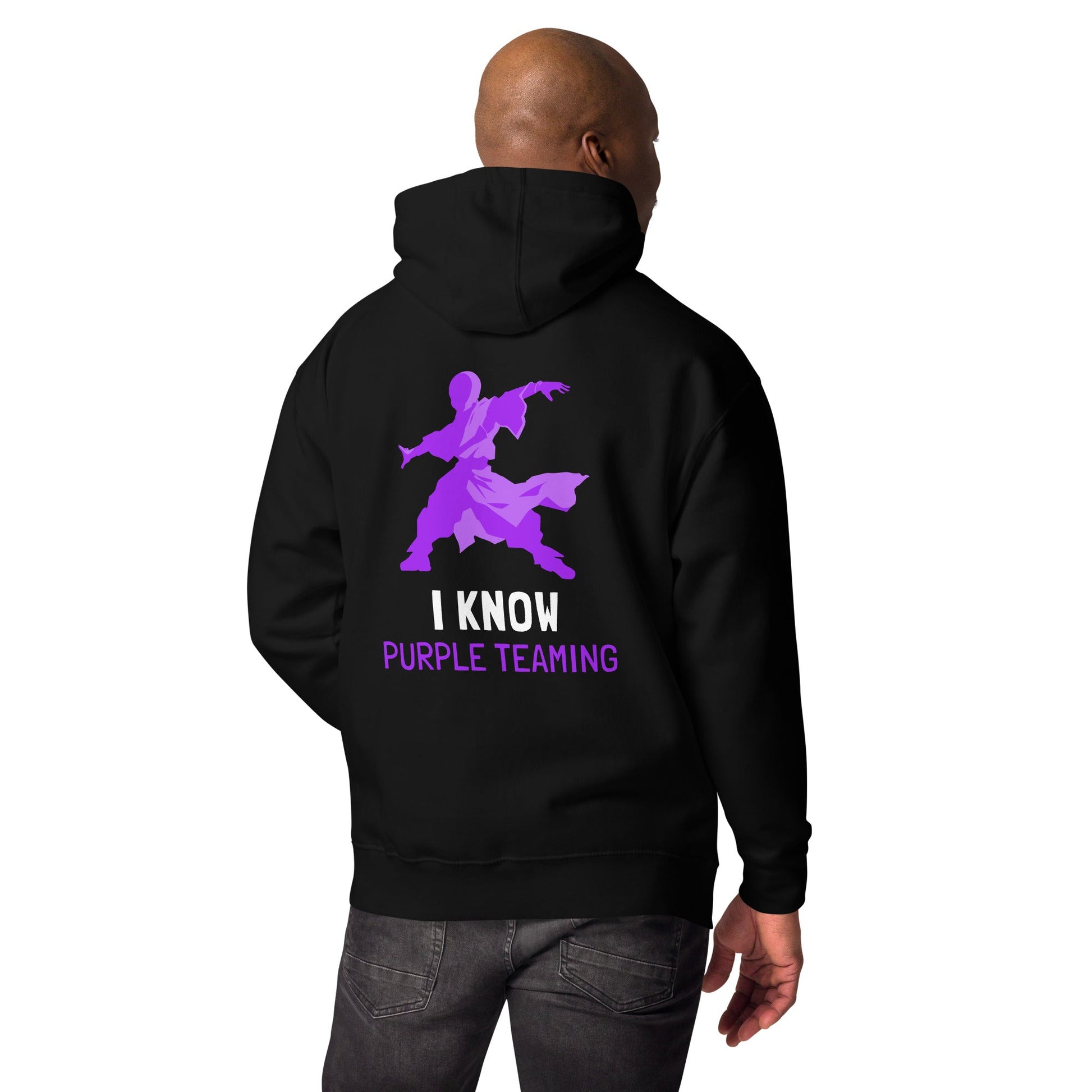 I Know Purple Teaming - Unisex Hoodie ( Back Print ) by DarkByteGear
