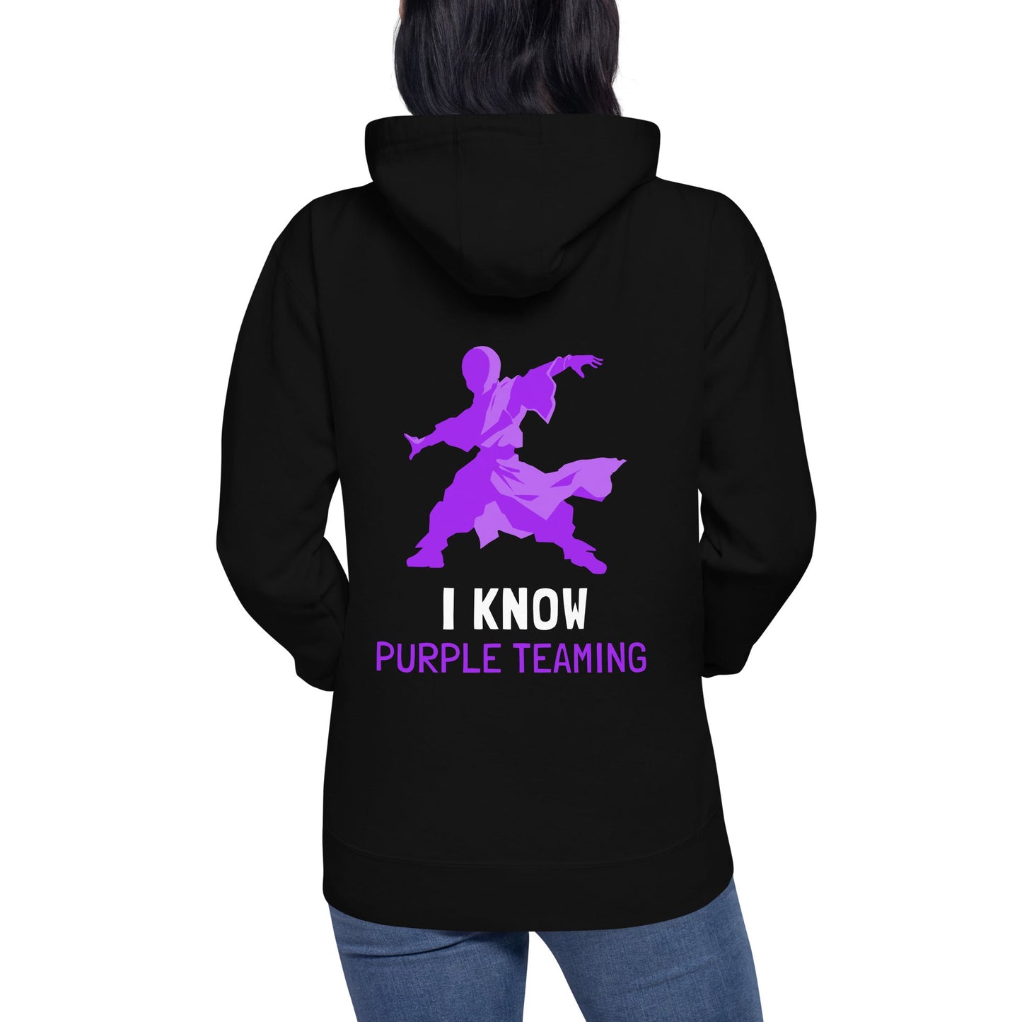 I Know Purple Teaming - Unisex Hoodie ( Back Print ) by DarkByteGear