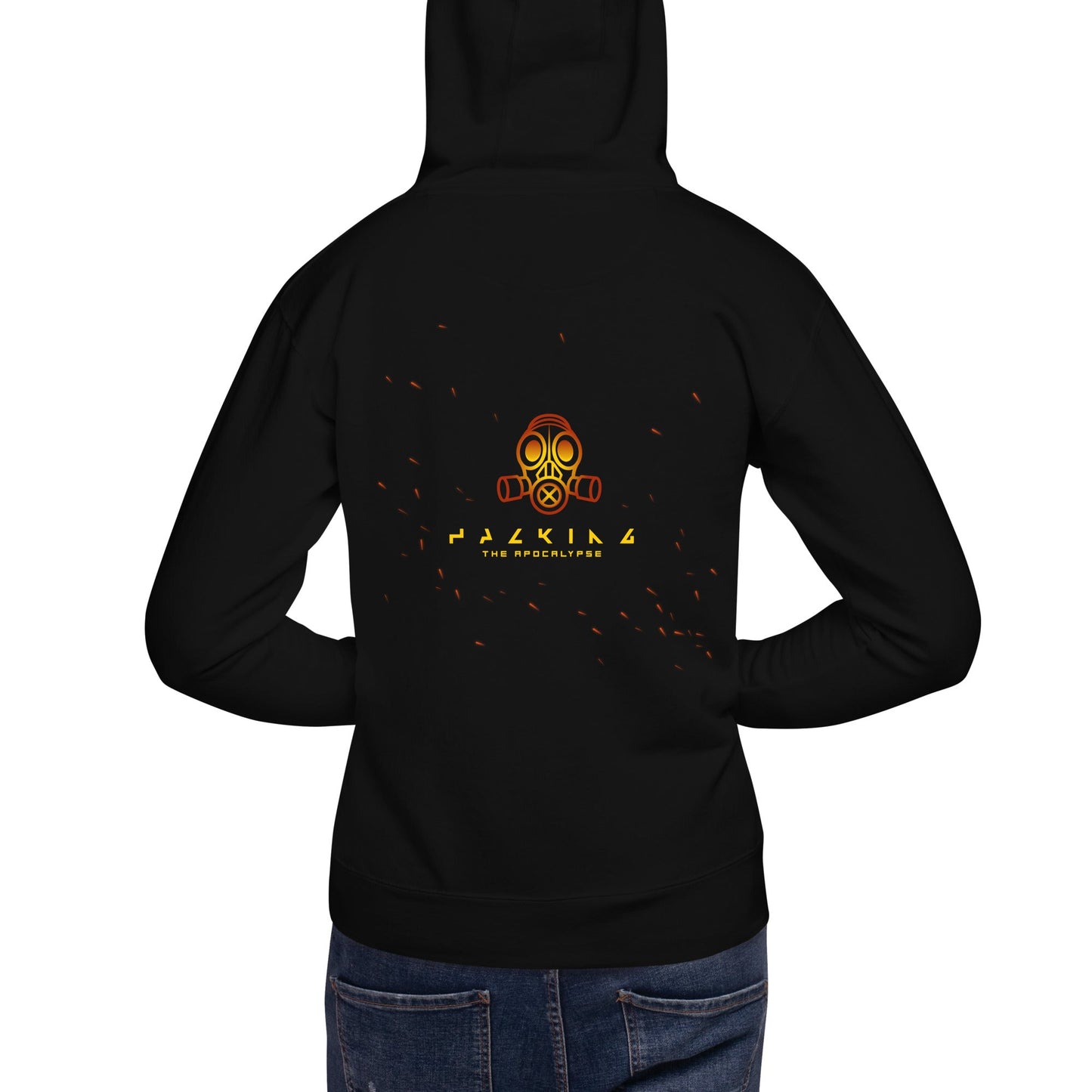 Hacking the apocalypse - Unisex Hoodie ( Back Print ) by DarkByteGear
