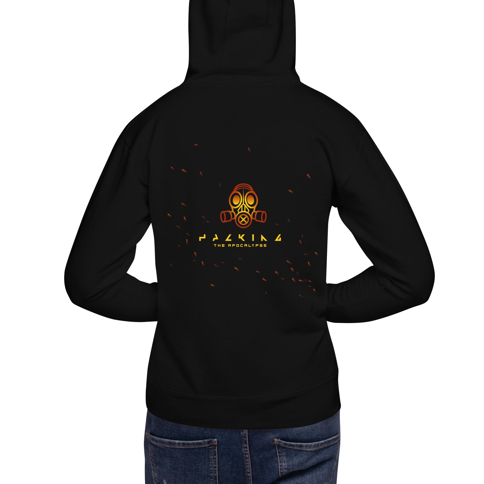 Hacking the apocalypse - Unisex Hoodie ( Back Print ) by DarkByteGear