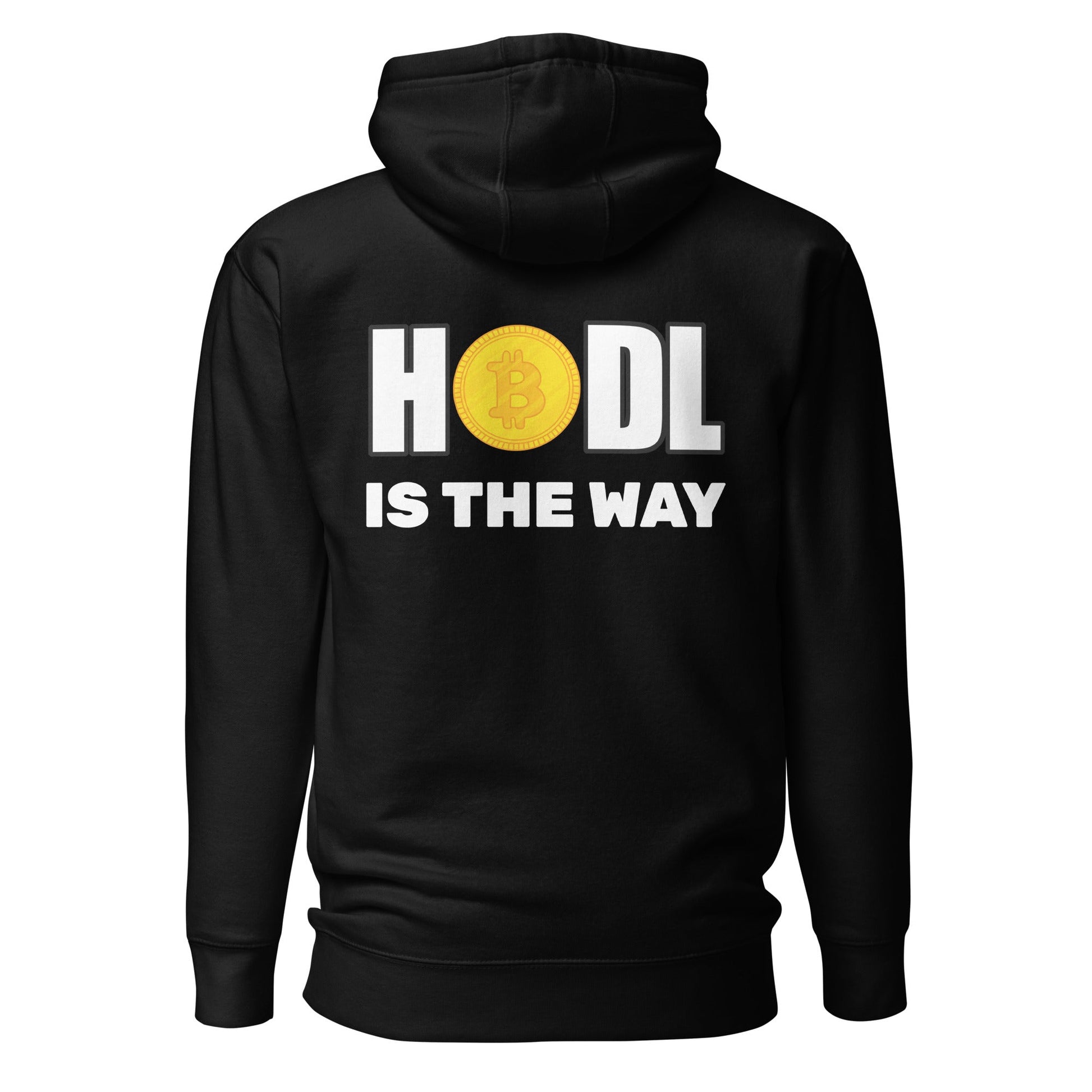 Hodl is the way - Unisex Hoodie (back print) by DarkByteGear