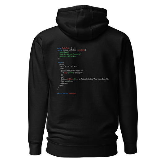 The Classic To-Do List - Unisex Hoodie (back print) by DarkByteGear