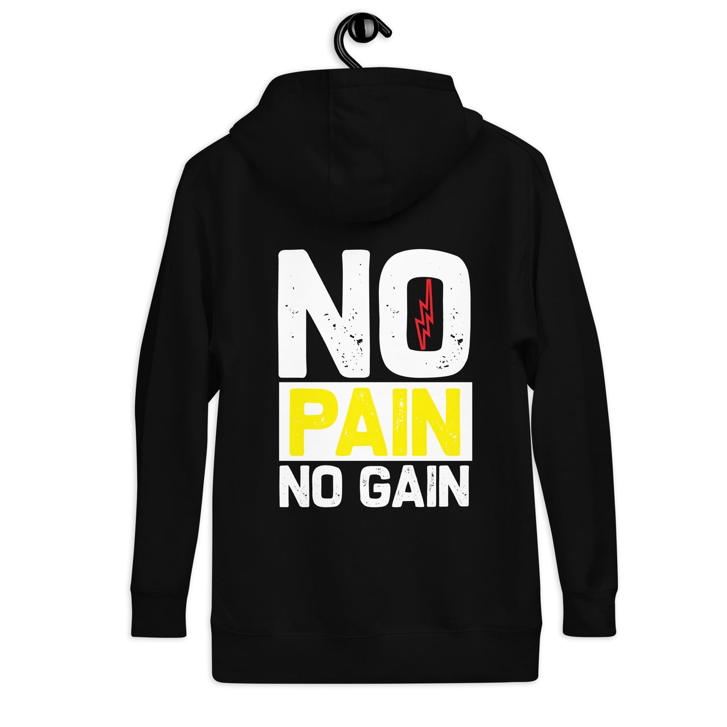 No Pain No Gain - Unisex Hoodie ( Back Print ) by DarkByteGear