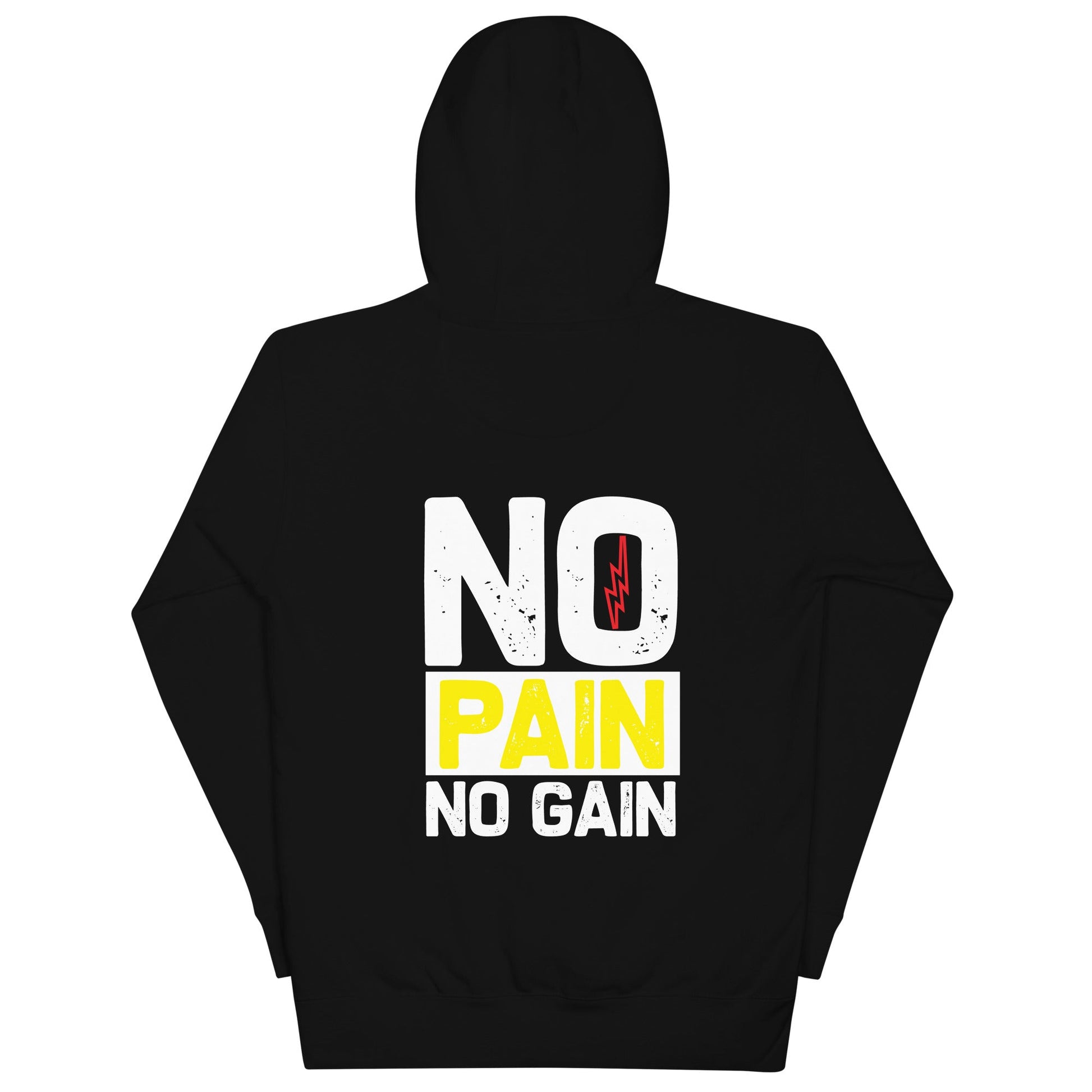 No Pain No Gain - Unisex Hoodie ( Back Print ) by DarkByteGear