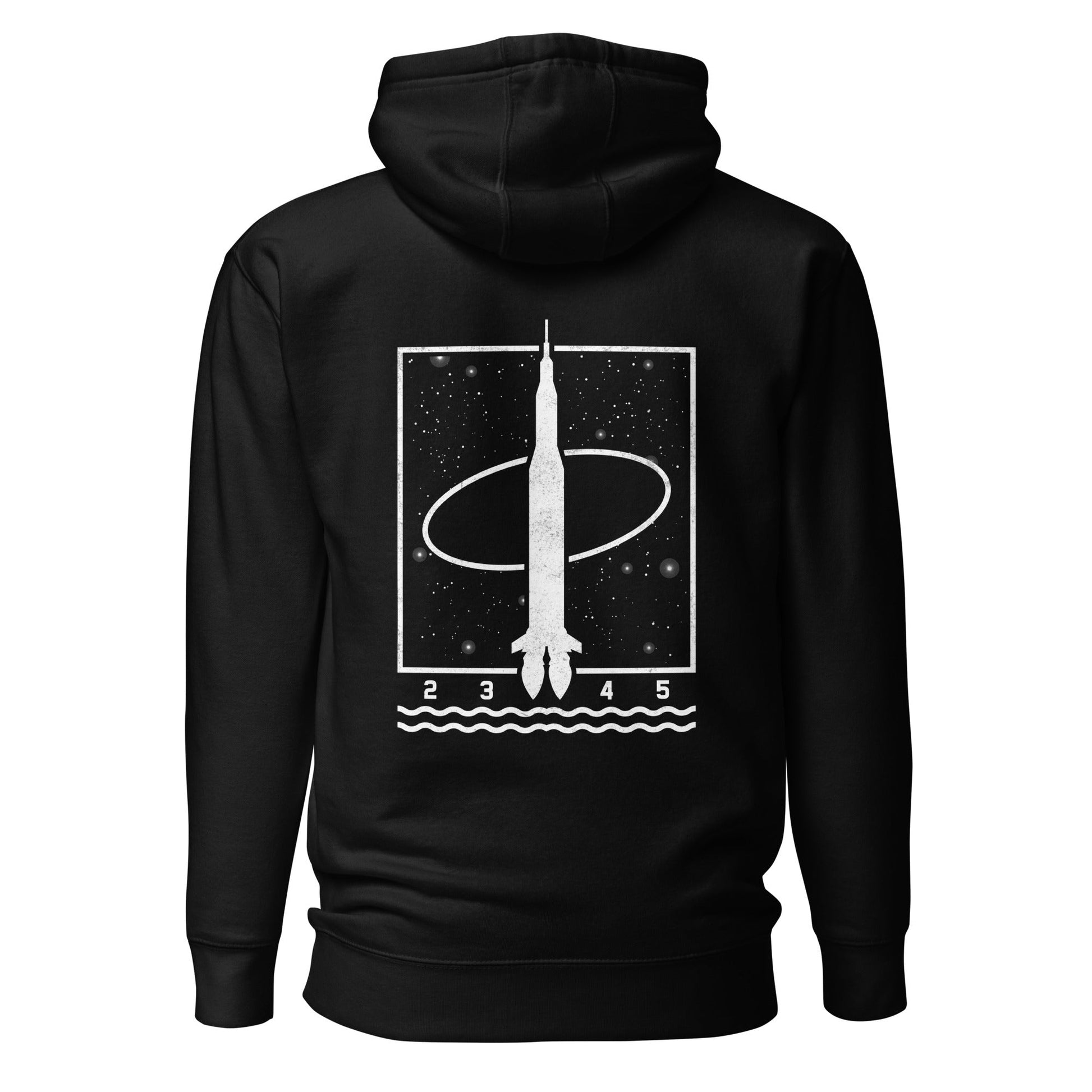 1 2 3 4 5 - Unisex Hoodie (back print) by DarkByteGear