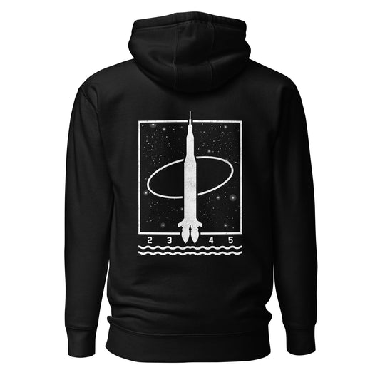 1 2 3 4 5 - Unisex Hoodie (back print) by DarkByteGear