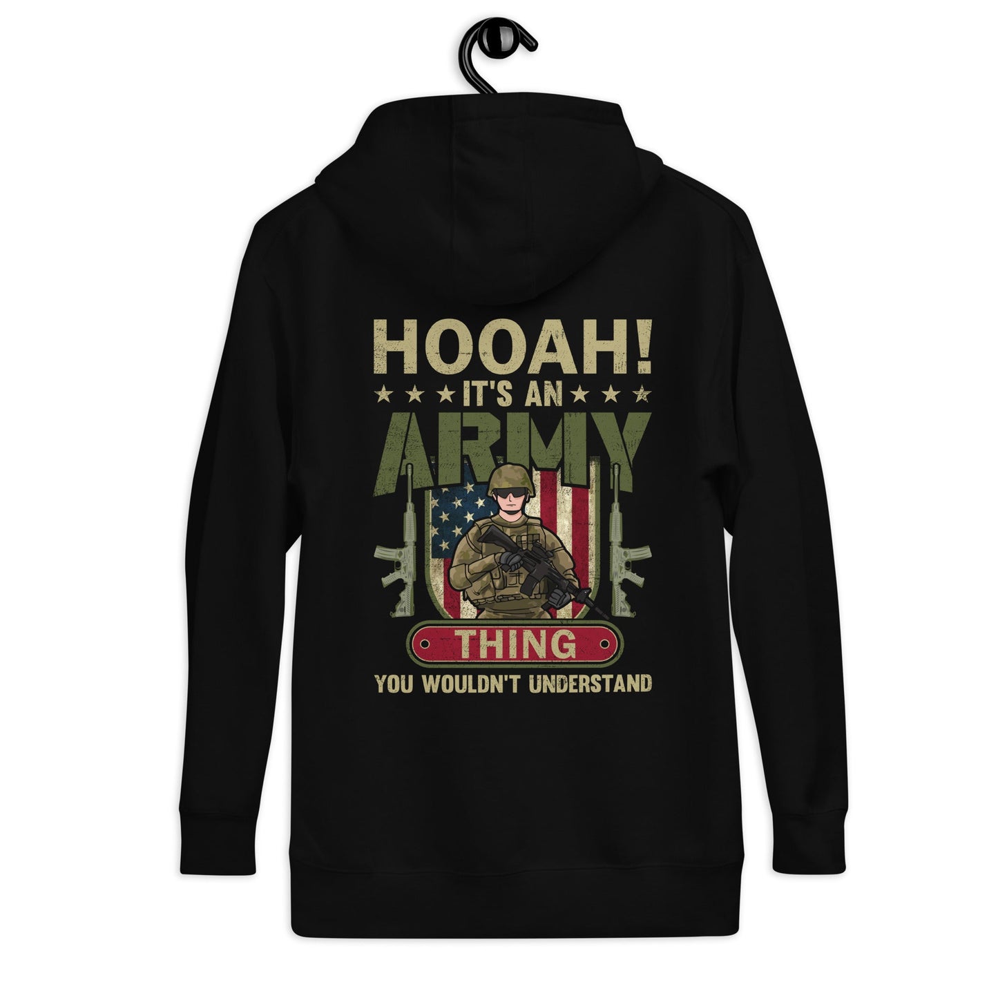 HOOAH! It's an Army thing you wouldn't understand - Unisex Hoodie ( Back Print ) by DarkByteGear