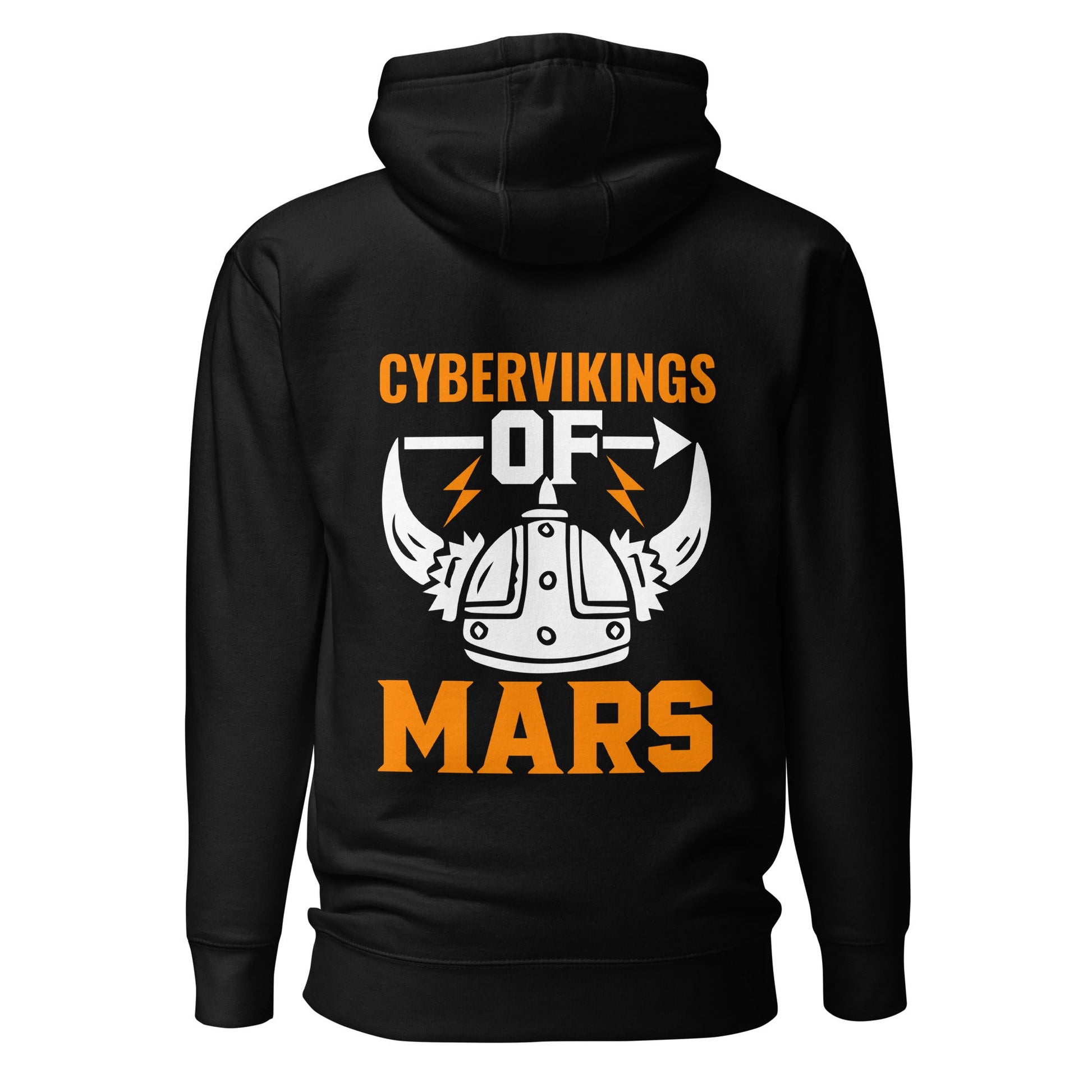 Cyberviking of Mars - Unisex Hoodie ( Back Print ) by DarkByteGear
