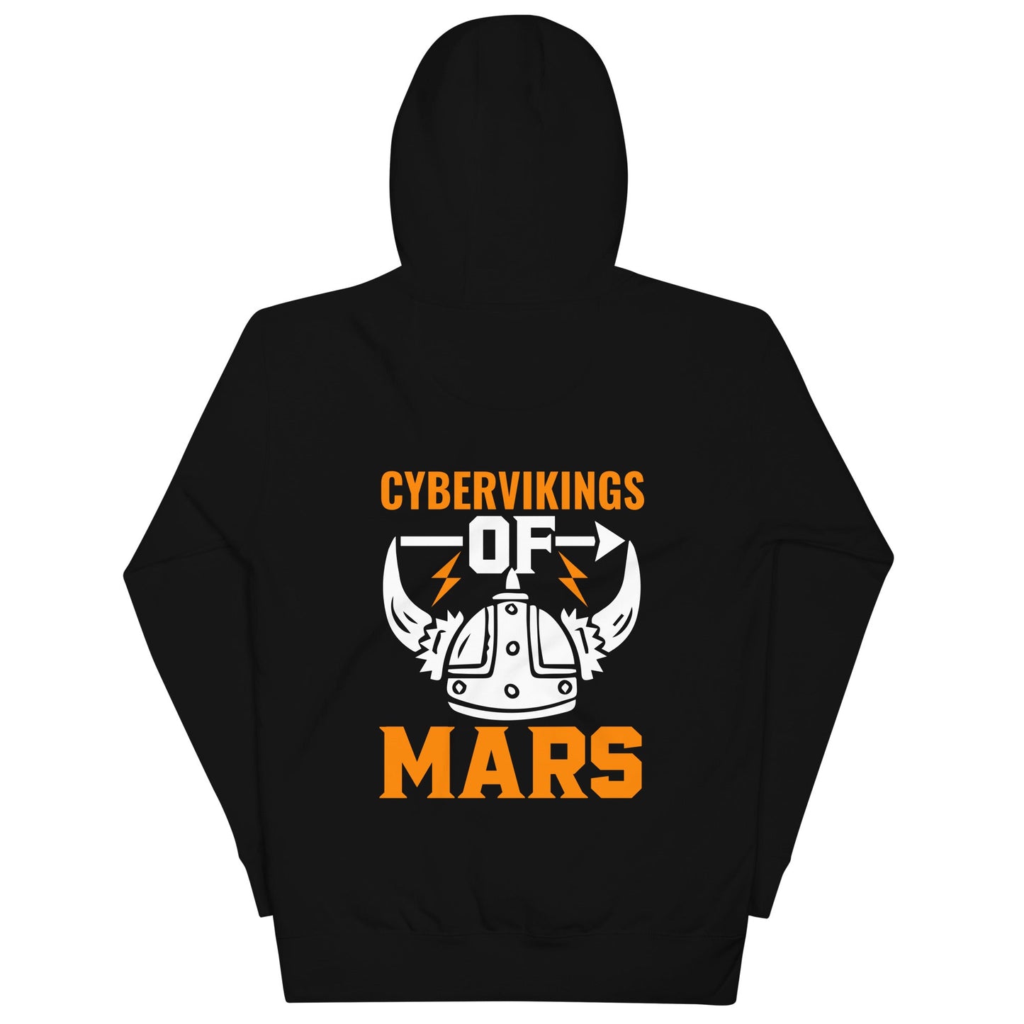 Cyberviking of Mars - Unisex Hoodie ( Back Print ) by DarkByteGear