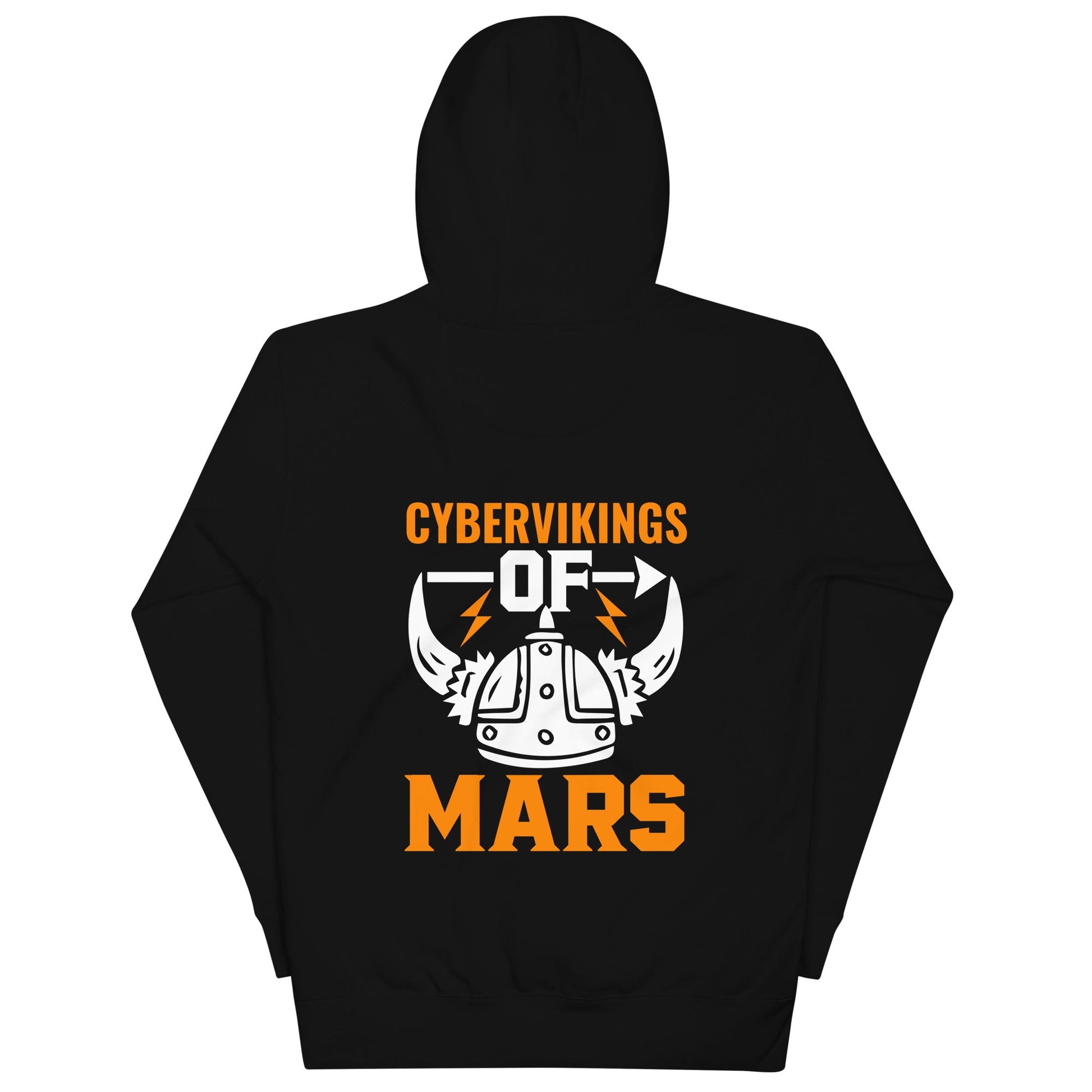 Cyberviking of Mars - Unisex Hoodie ( Back Print ) by DarkByteGear