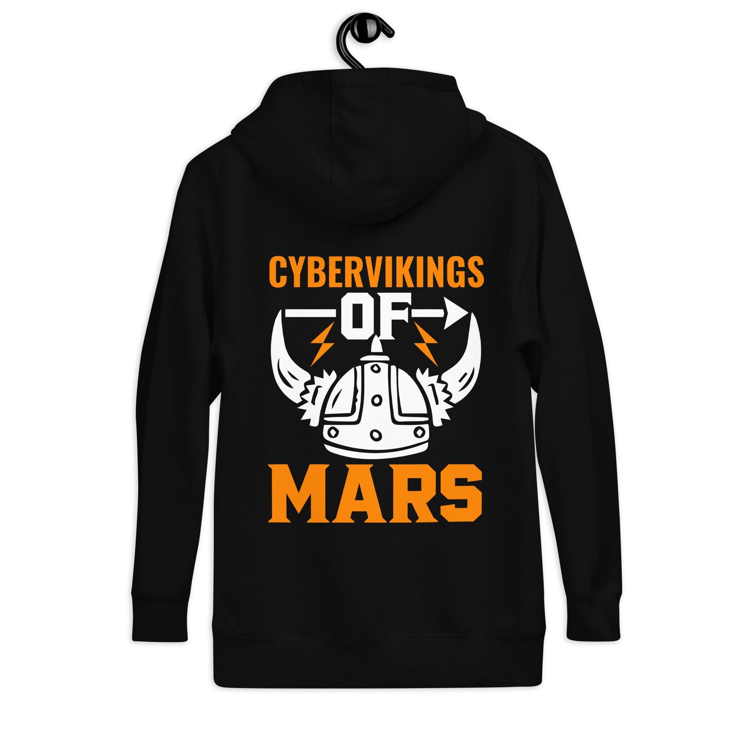 Cyberviking of Mars - Unisex Hoodie ( Back Print ) by DarkByteGear