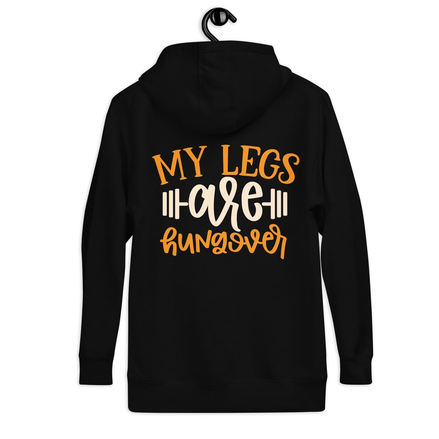My Legs are Hungover - Unisex Hoodie ( Back Print ) by DarkByteGear