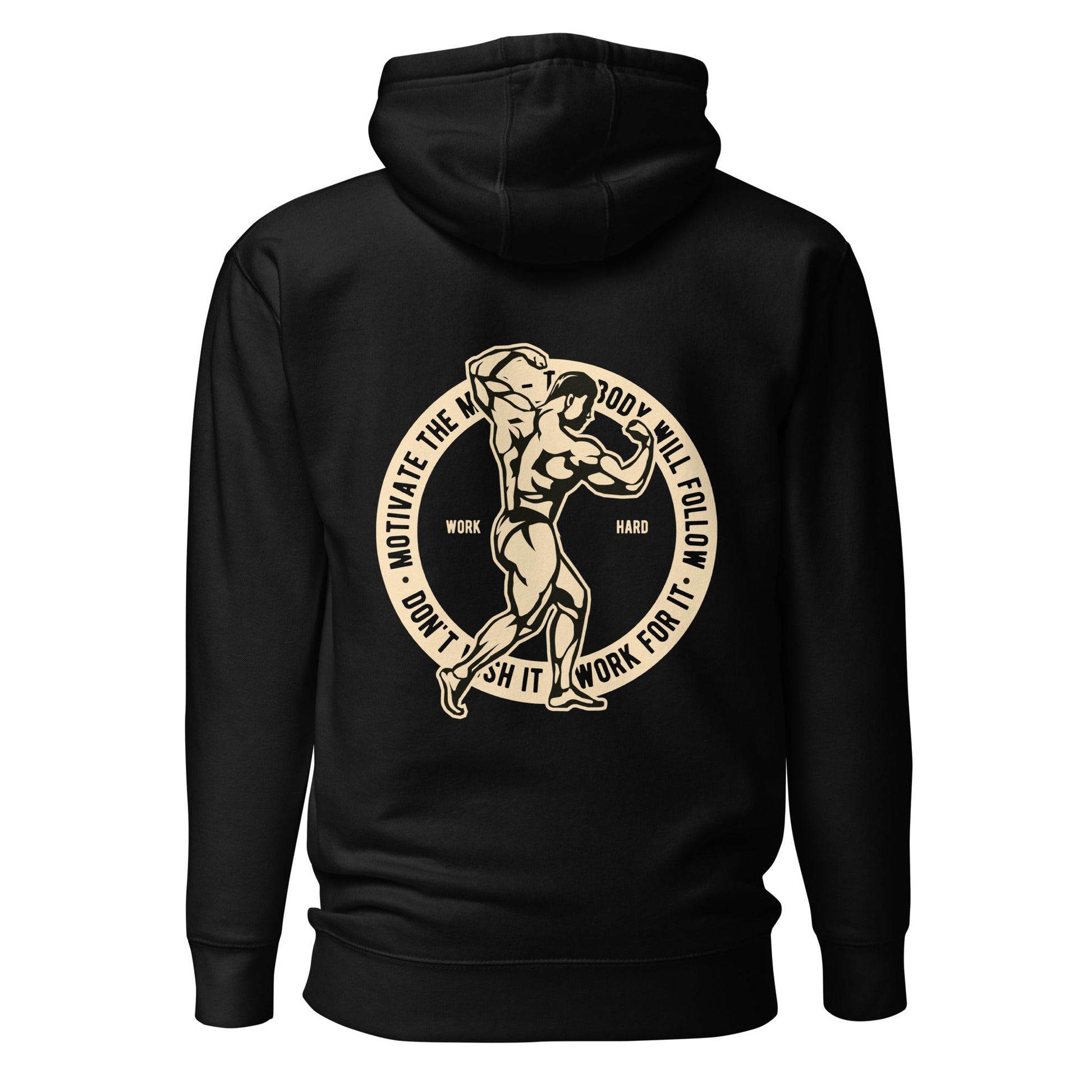 Motivate the Mind - Unisex Hoodie ( Back Print ) by DarkByteGear