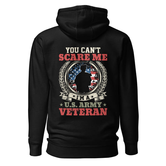 You can't scare me - Unisex Hoodie (back print) by DarkByteGear