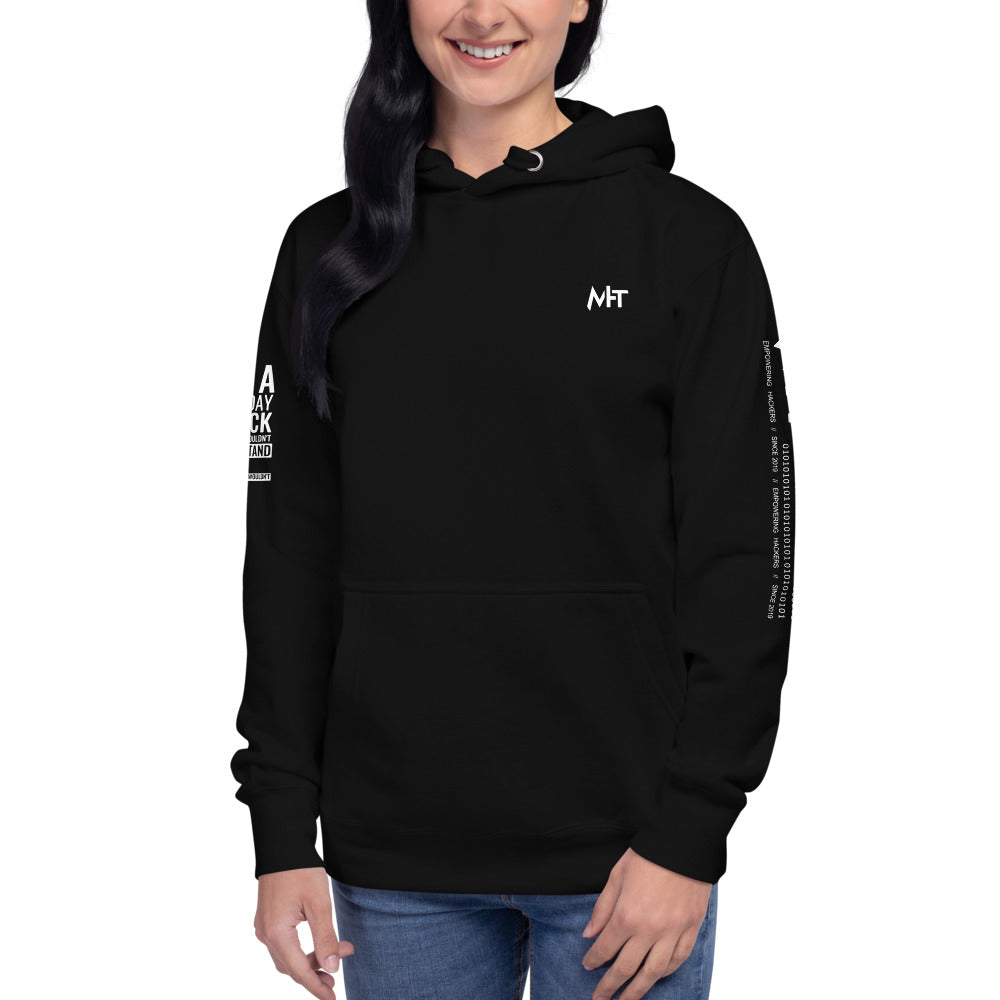 Its a 0 day attack - Unisex Hoodie (back print) by DarkByteGear