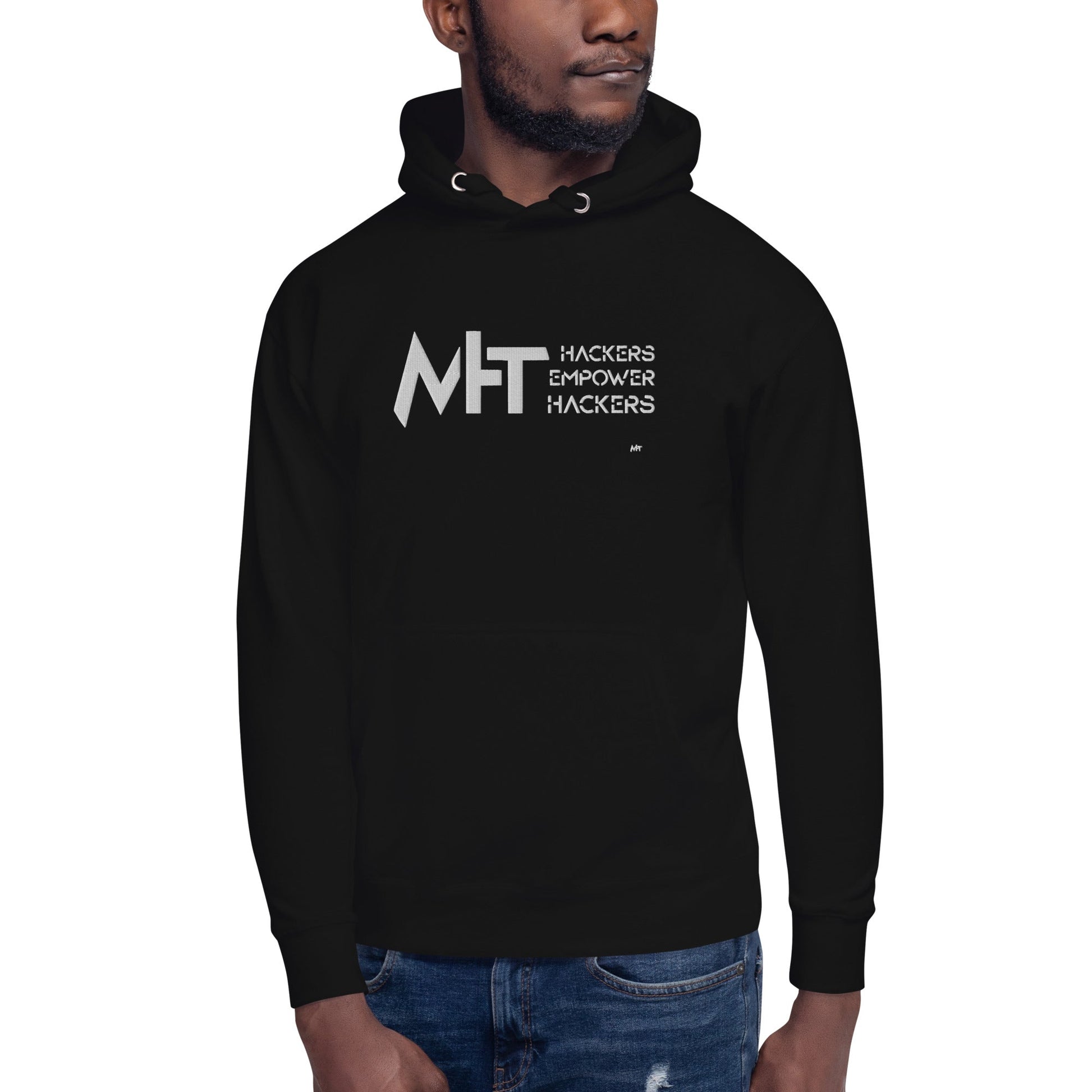 Hackers Empower Hackers - Unisex Hoodie (embroidered) by DarkByteGear
