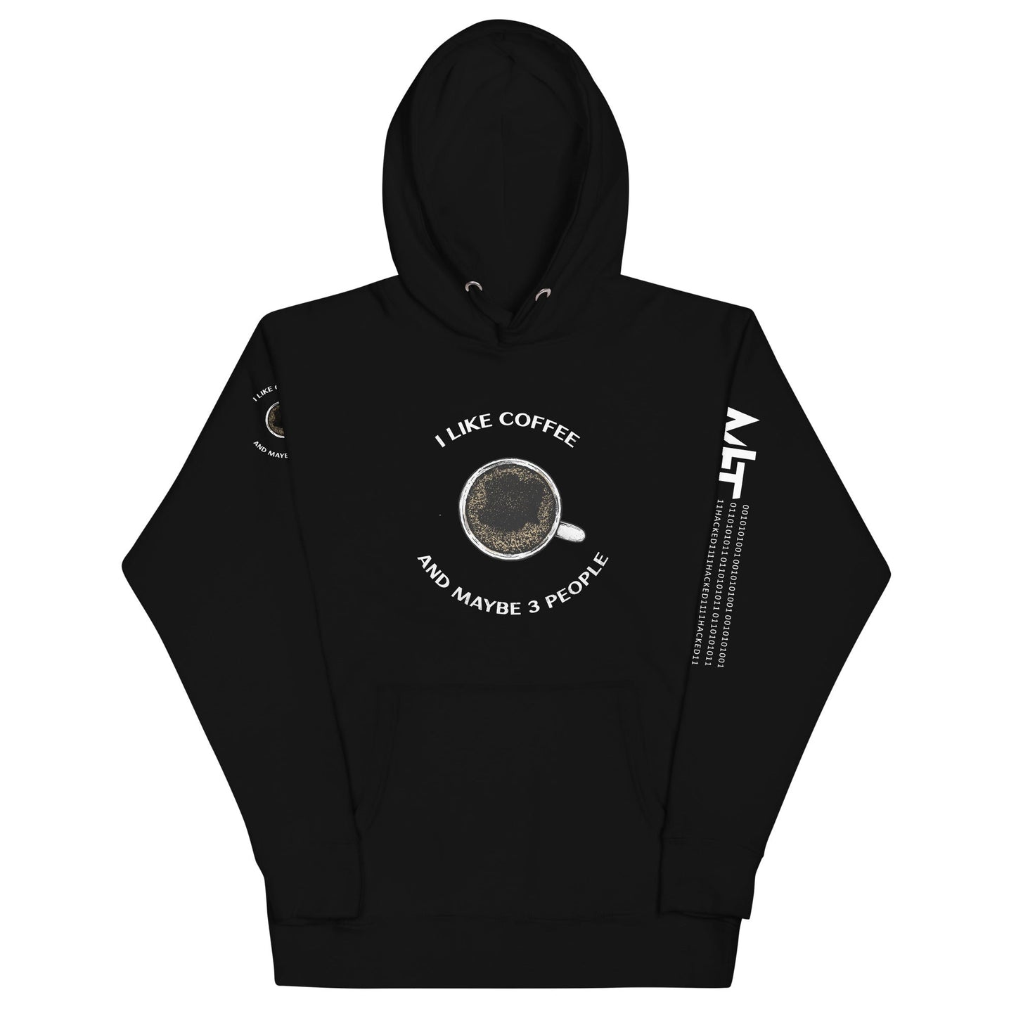 I like Coffee and maybe 3 people - Unisex Hoodie by DarkByteGear