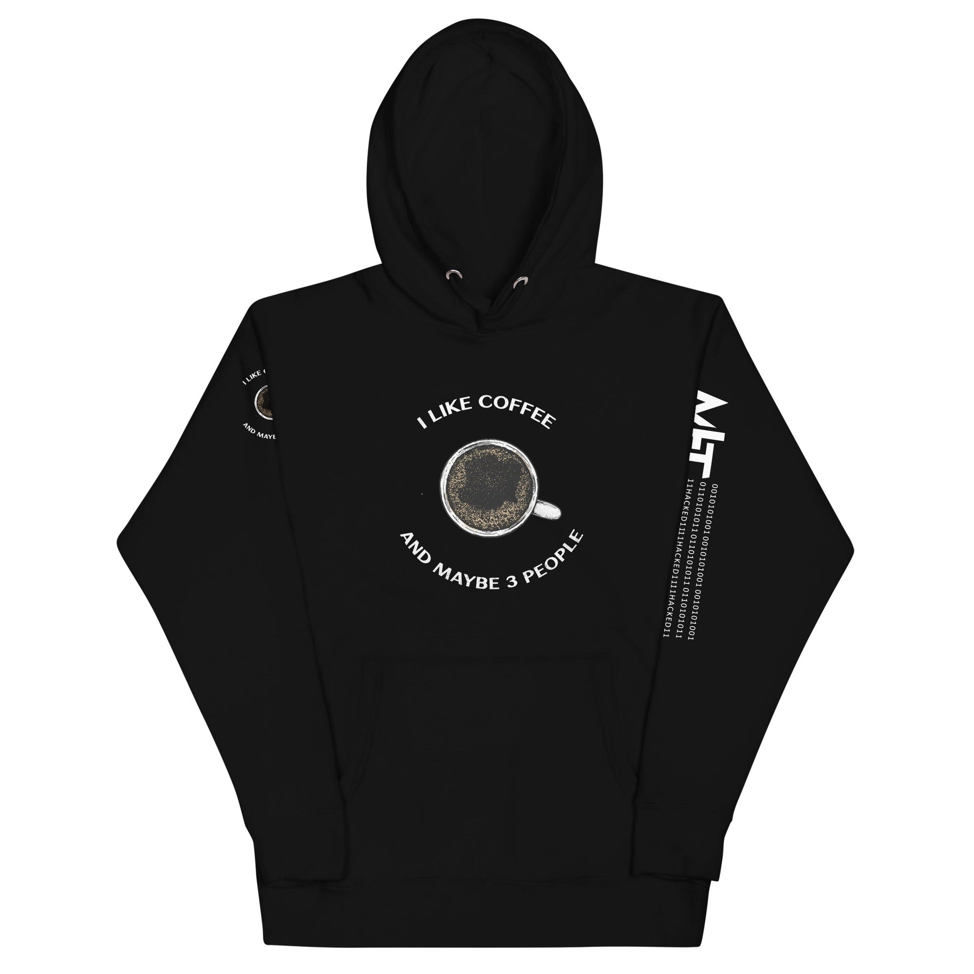 I like Coffee and maybe 3 people - Unisex Hoodie by DarkByteGear