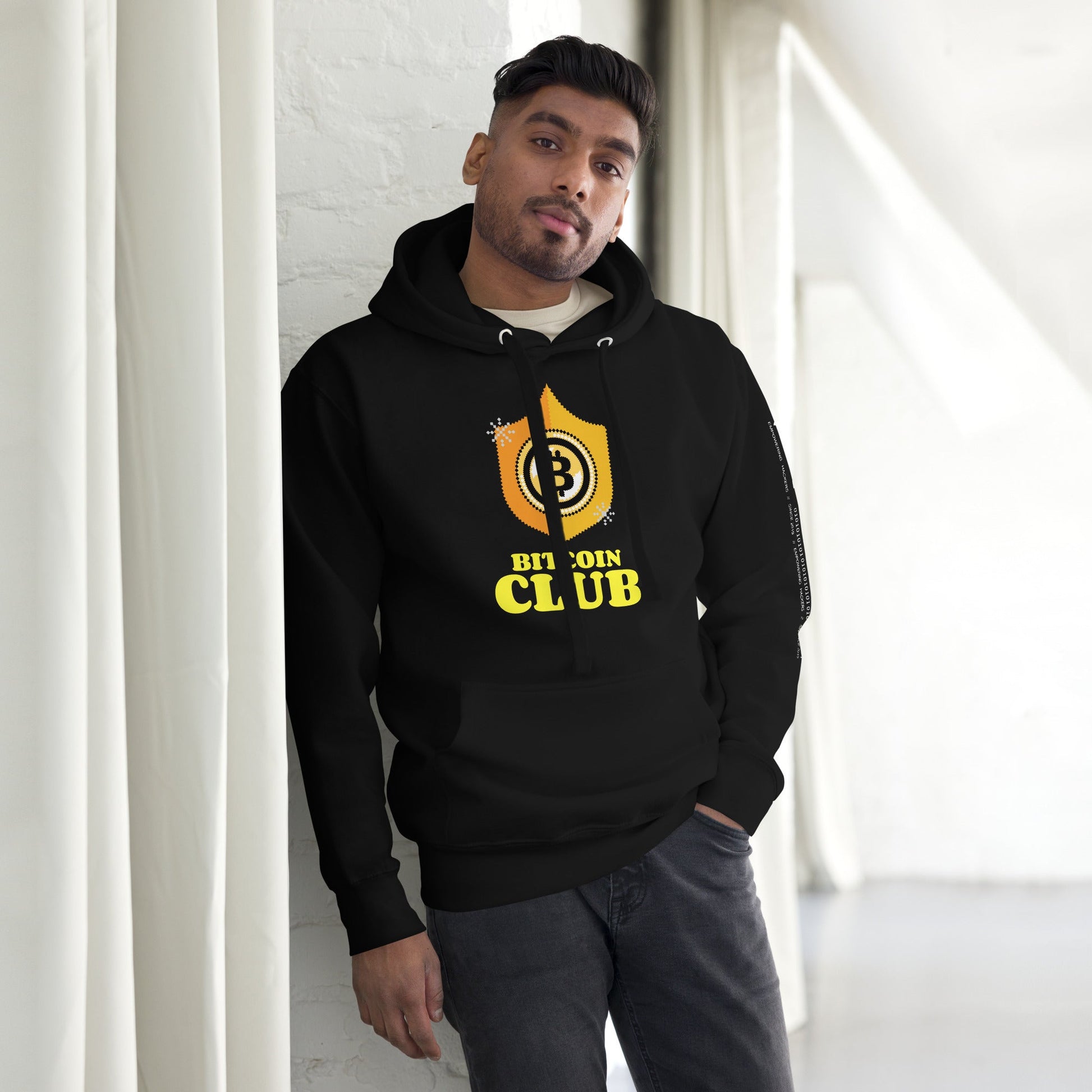 Bitcoin Club V2 Unisex Hoodie by DarkByteGear