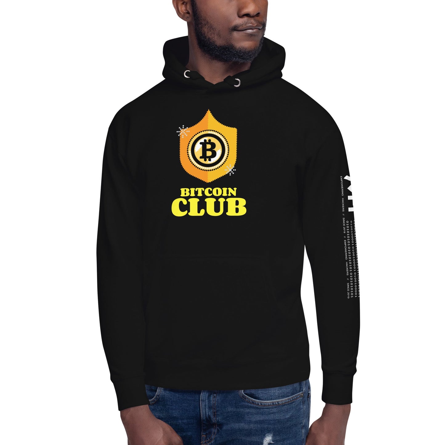 Bitcoin Club V2 Unisex Hoodie by DarkByteGear