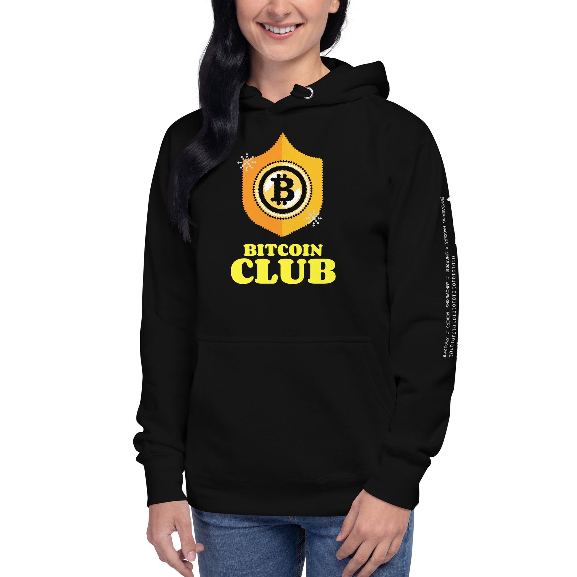 Bitcoin Club V2 Unisex Hoodie by DarkByteGear