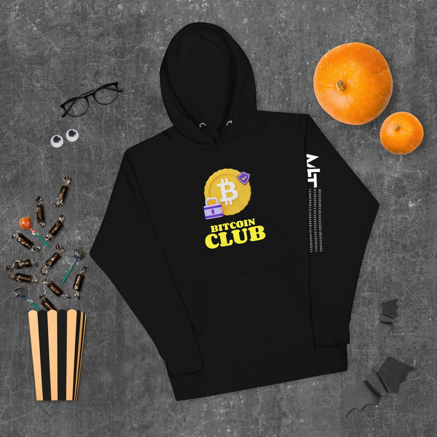 Bitcoin Club V7 - Unisex Hoodie by DarkByteGear