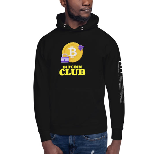Bitcoin Club V7 - Unisex Hoodie by DarkByteGear