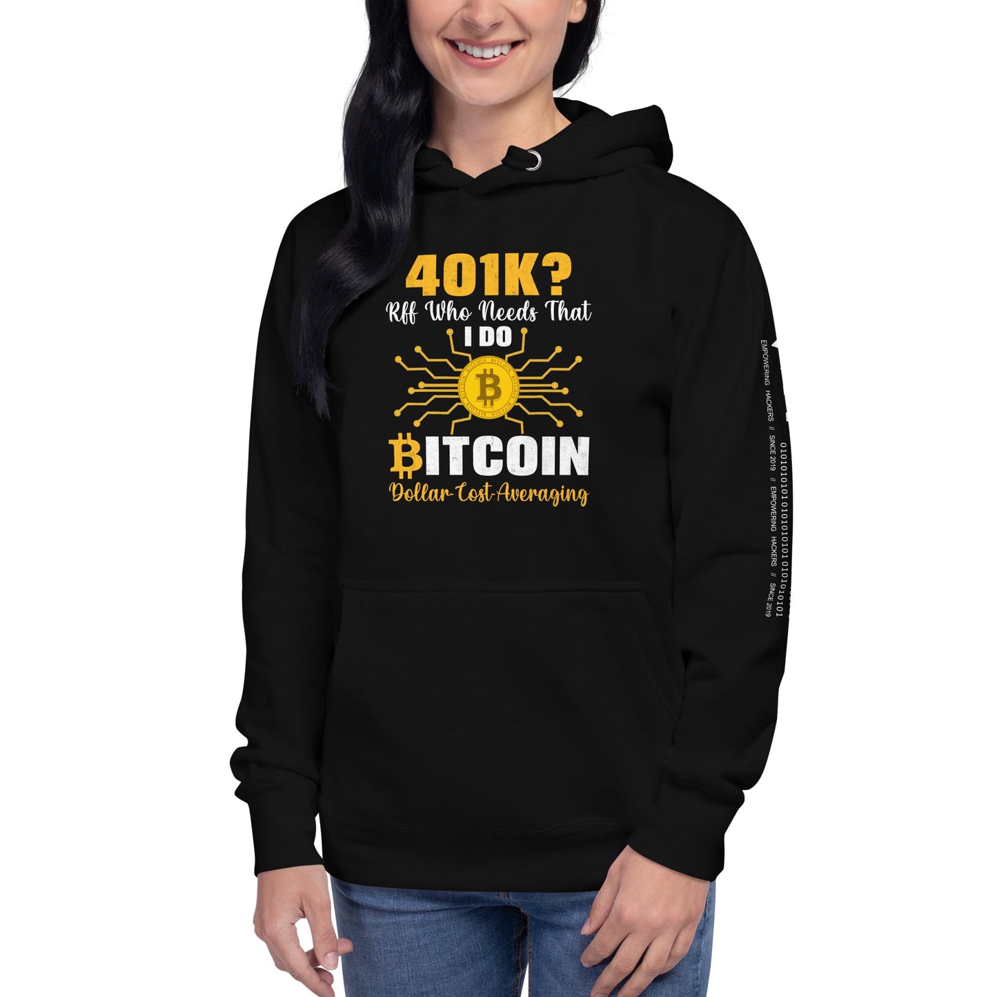 401K Bitcoin Unisex Hoodie by DarkByteGear