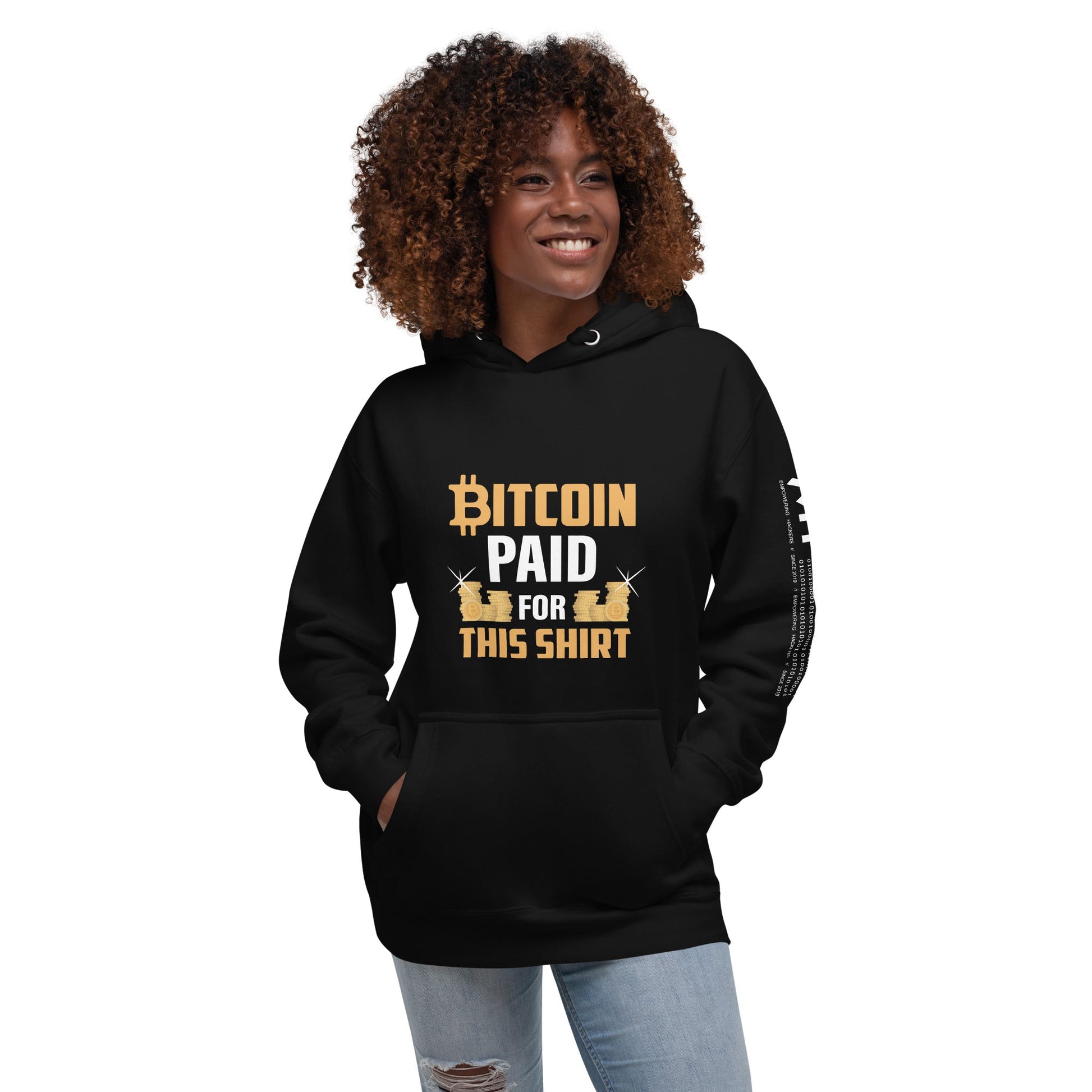 Bitcoin Paid For This Shirt - Unisex Hoodie (back print) by DarkByteGear