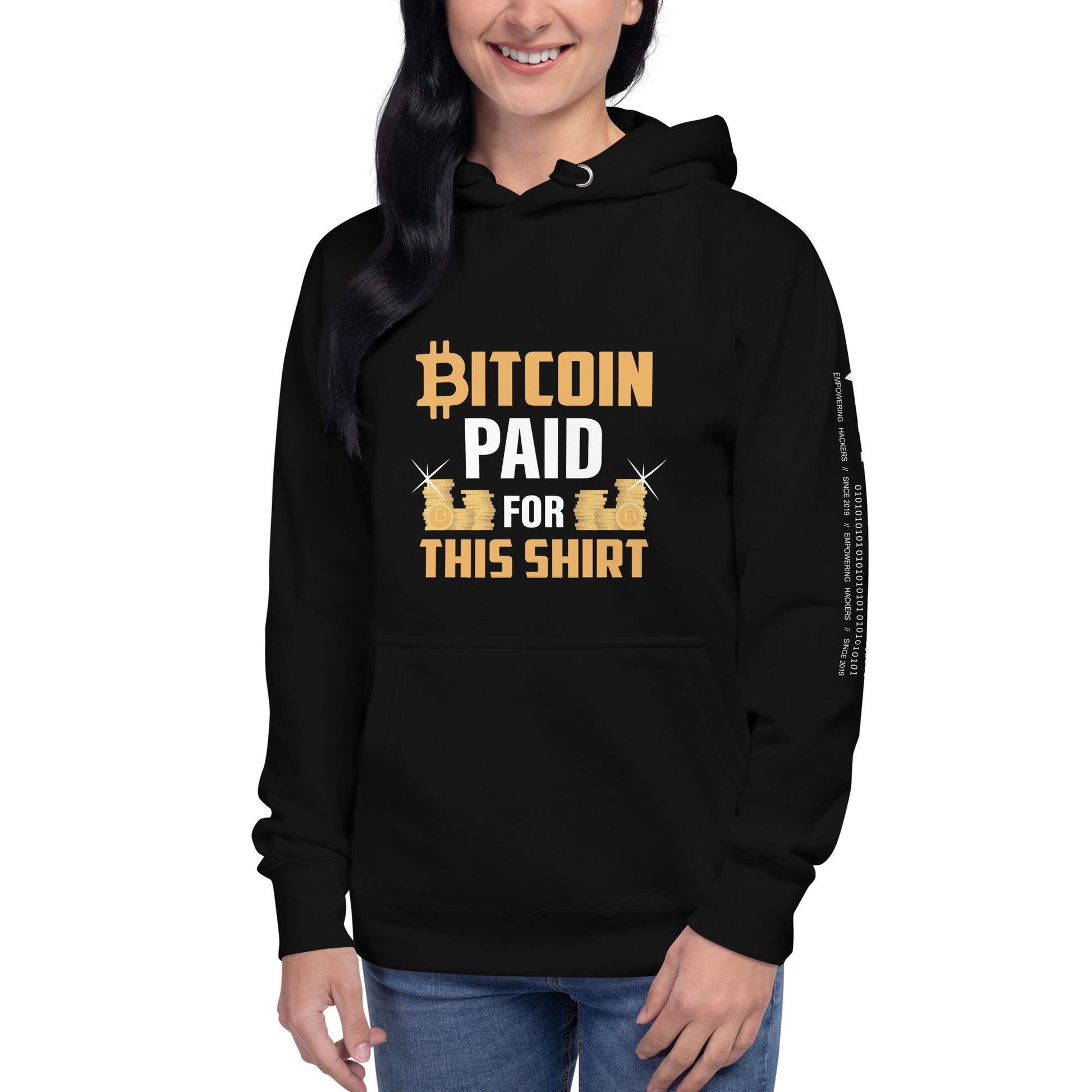 Bitcoin Paid For This Shirt - Unisex Hoodie (back print) by DarkByteGear