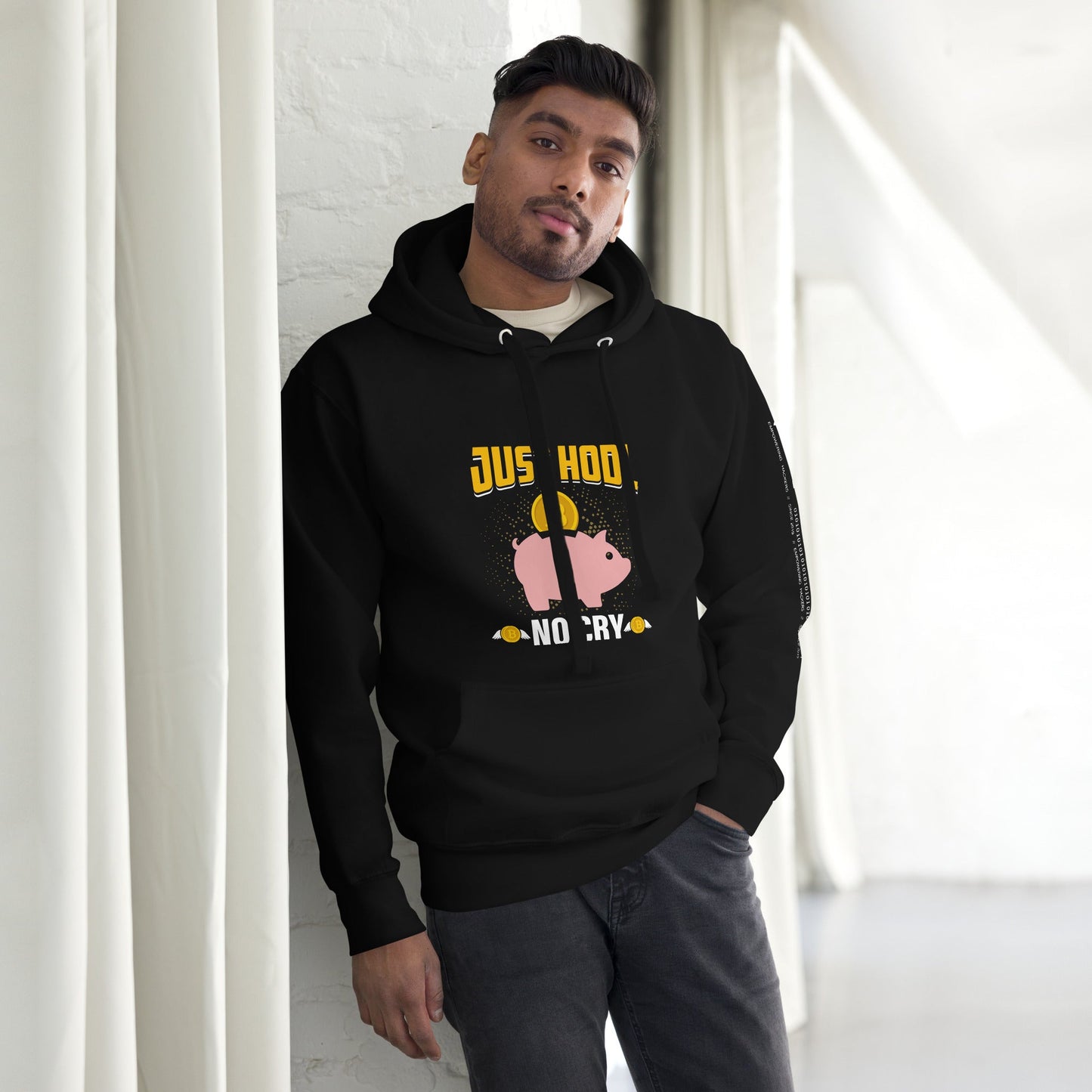Just Hool No cry Unisex Hoodie by DarkByteGear