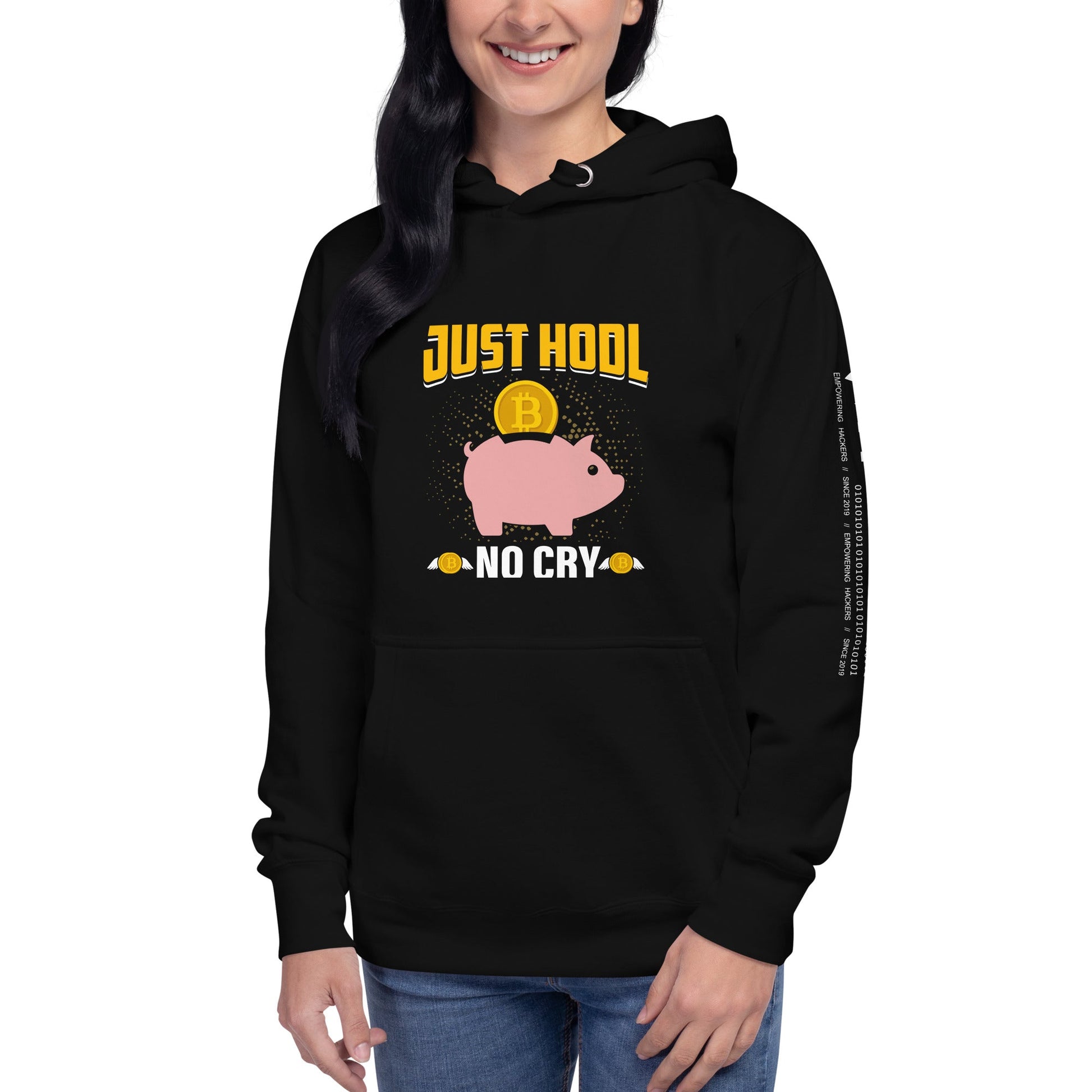 Just Hool No cry Unisex Hoodie by DarkByteGear