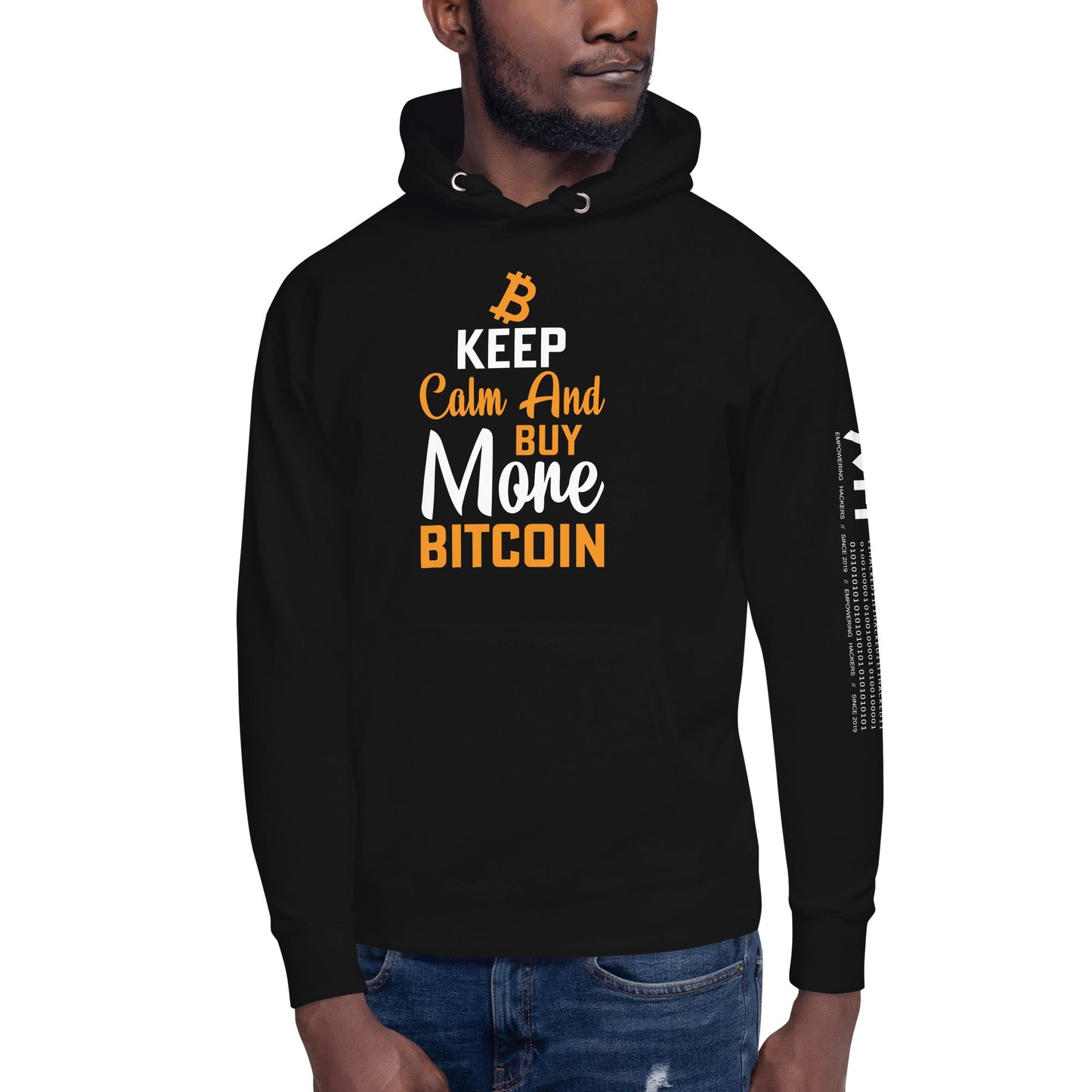 Keep Calm and Buy More Bitcoin Unisex Hoodie by DarkByteGear