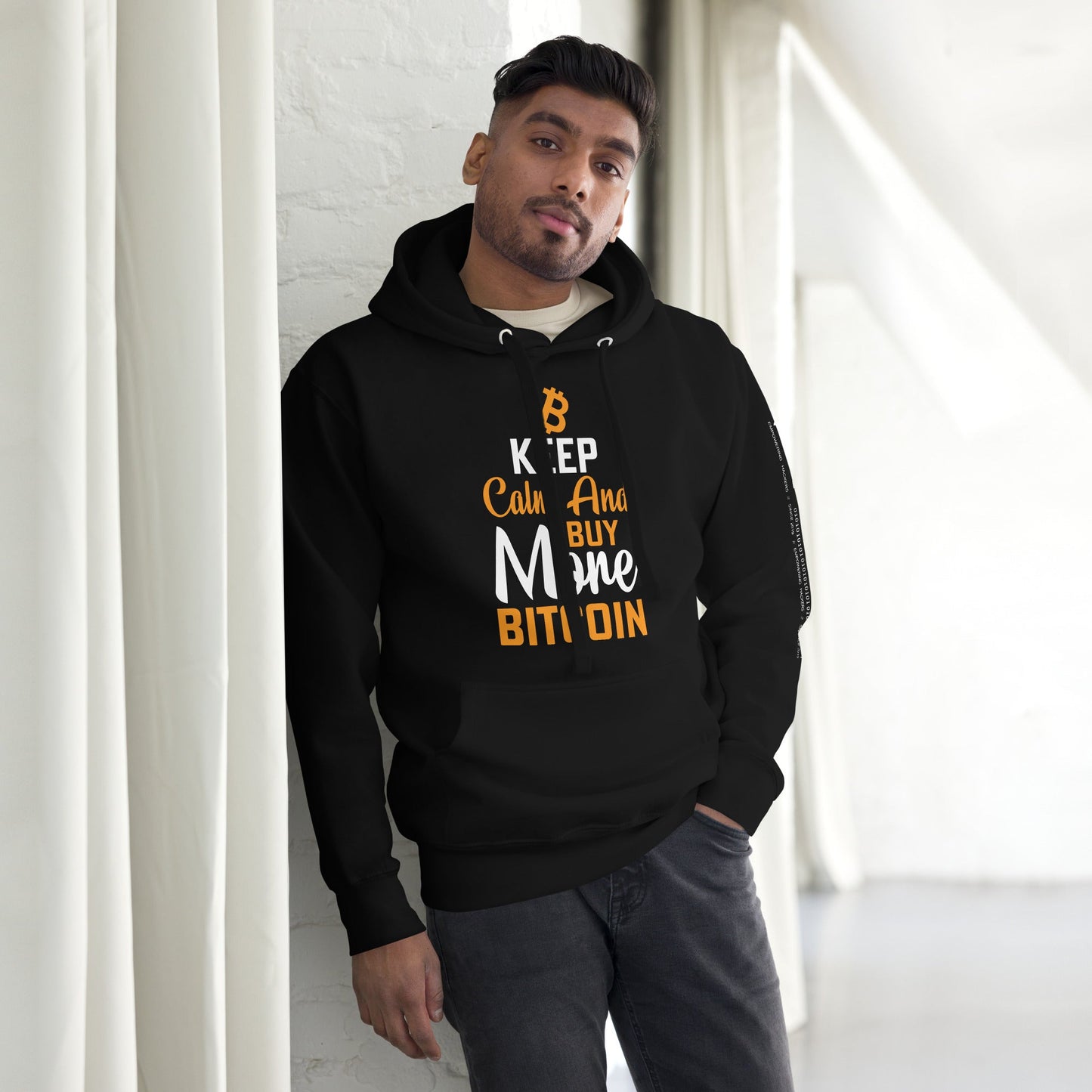 Keep Calm and Buy More Bitcoin Unisex Hoodie by DarkByteGear
