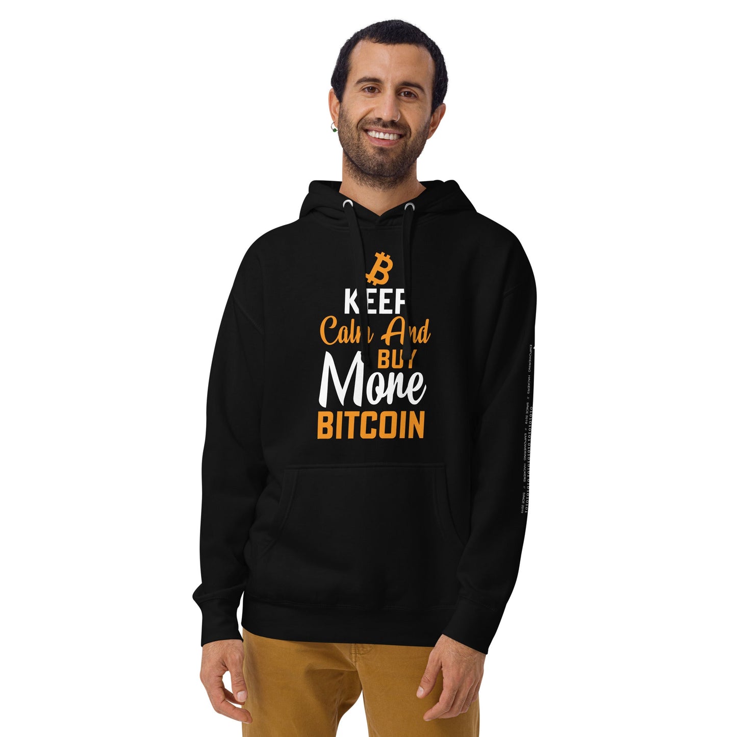 Keep Calm and Buy More Bitcoin Unisex Hoodie by DarkByteGear